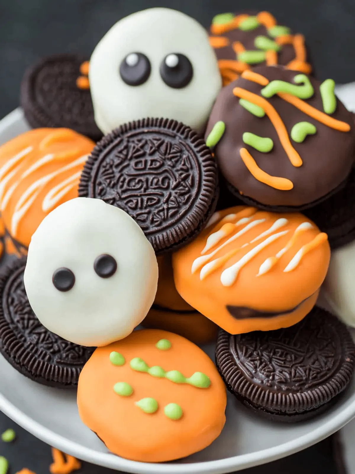 Easy Spooky Chocolate Covered Halloween Dipped Oreos