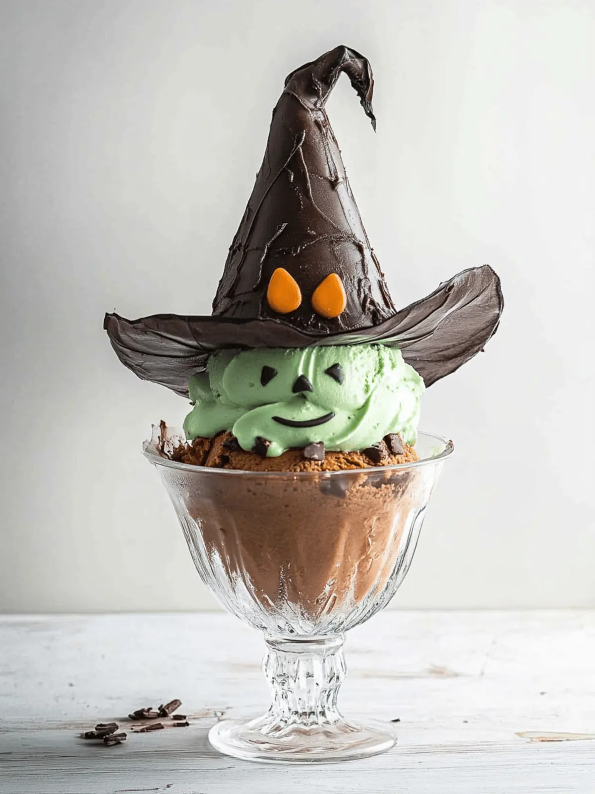 Halloween Witch Ice Cream Sundaes