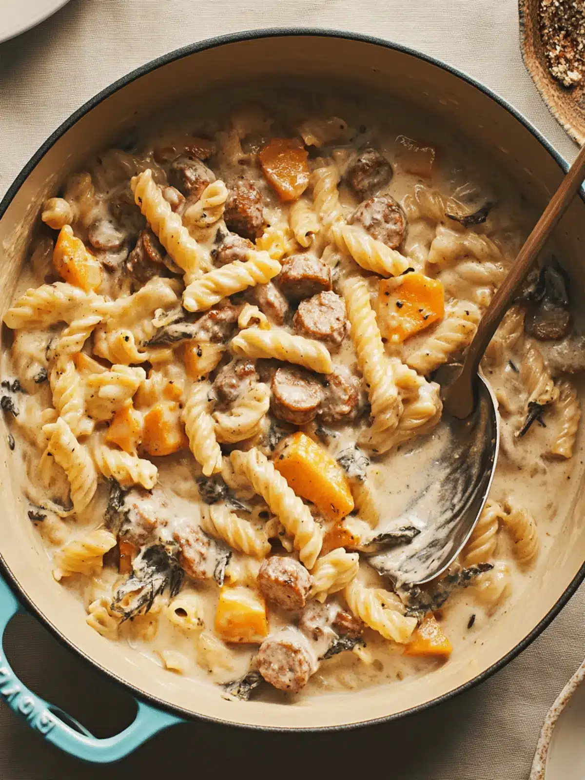 Creamy One-Pot Pasta With Sausage and Squash
