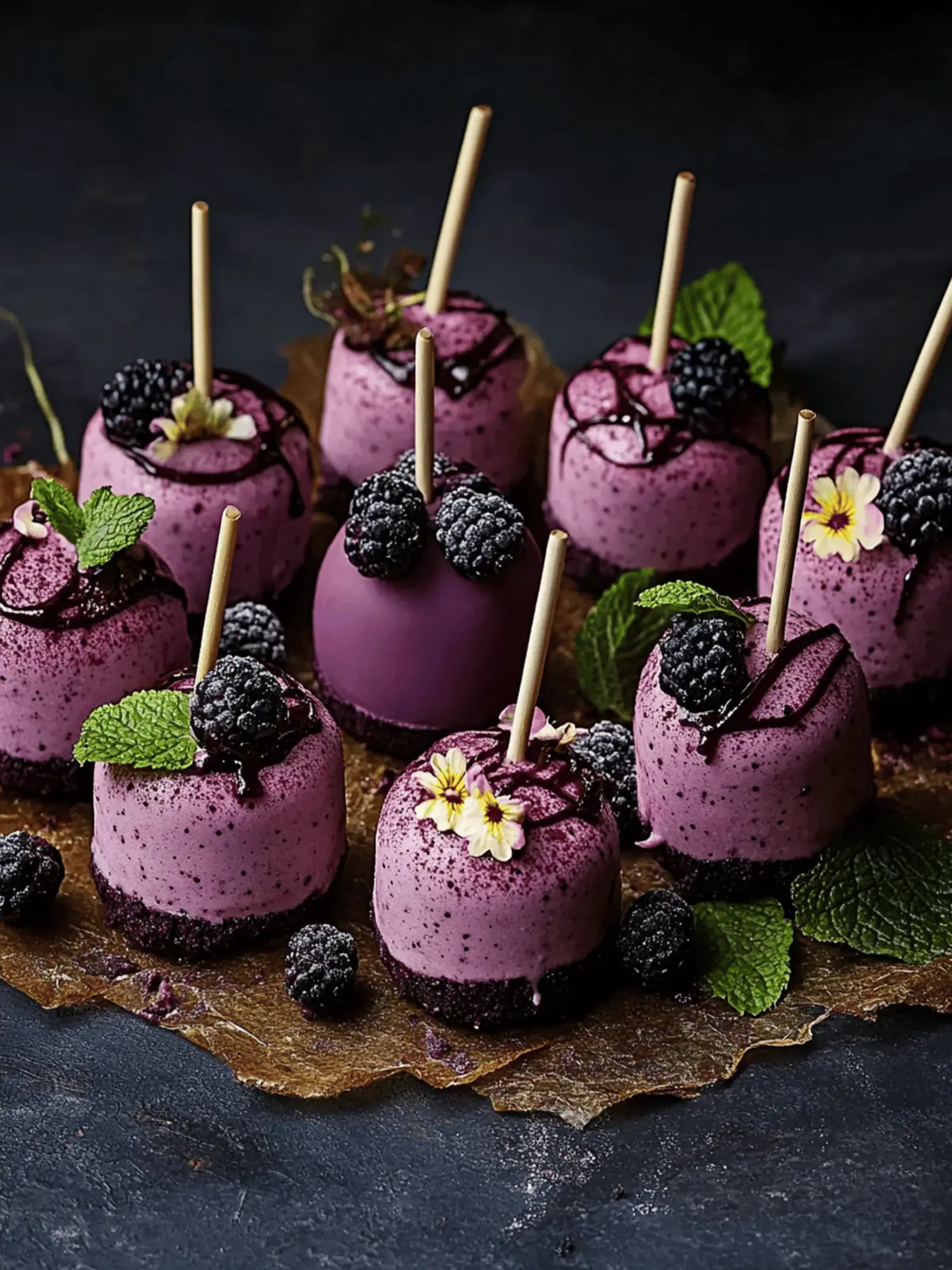 Forbidden Forest Blackberry Cheesecake Pops: A Magical Treat 3 Forbidden Forest Blackberry Cheesecake Pops