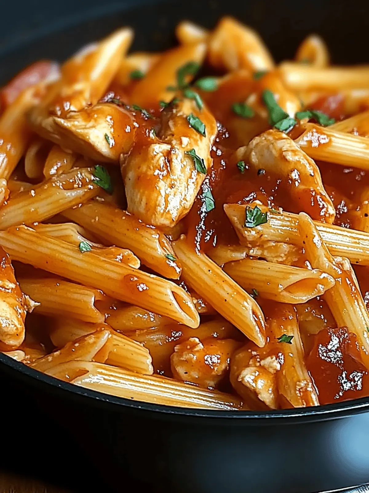 One-Pan Tangy Honey BBQ Chicken Penne for Effortless Dinner Bliss 3 One-Pan Tangy Honey BBQ Chicken Penne