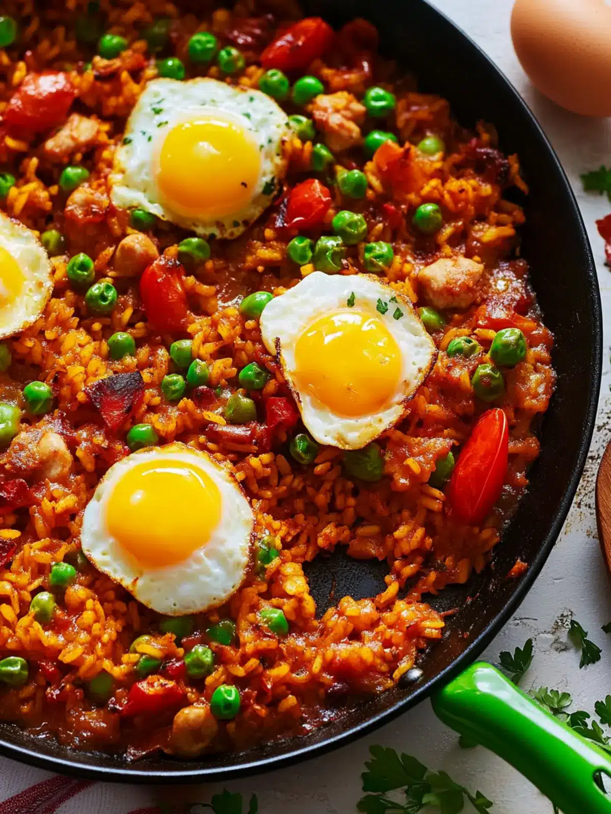 Baked Paella Style Rice with Eggs for a Family Feast 2 Baked Paella Style Rice with Eggs