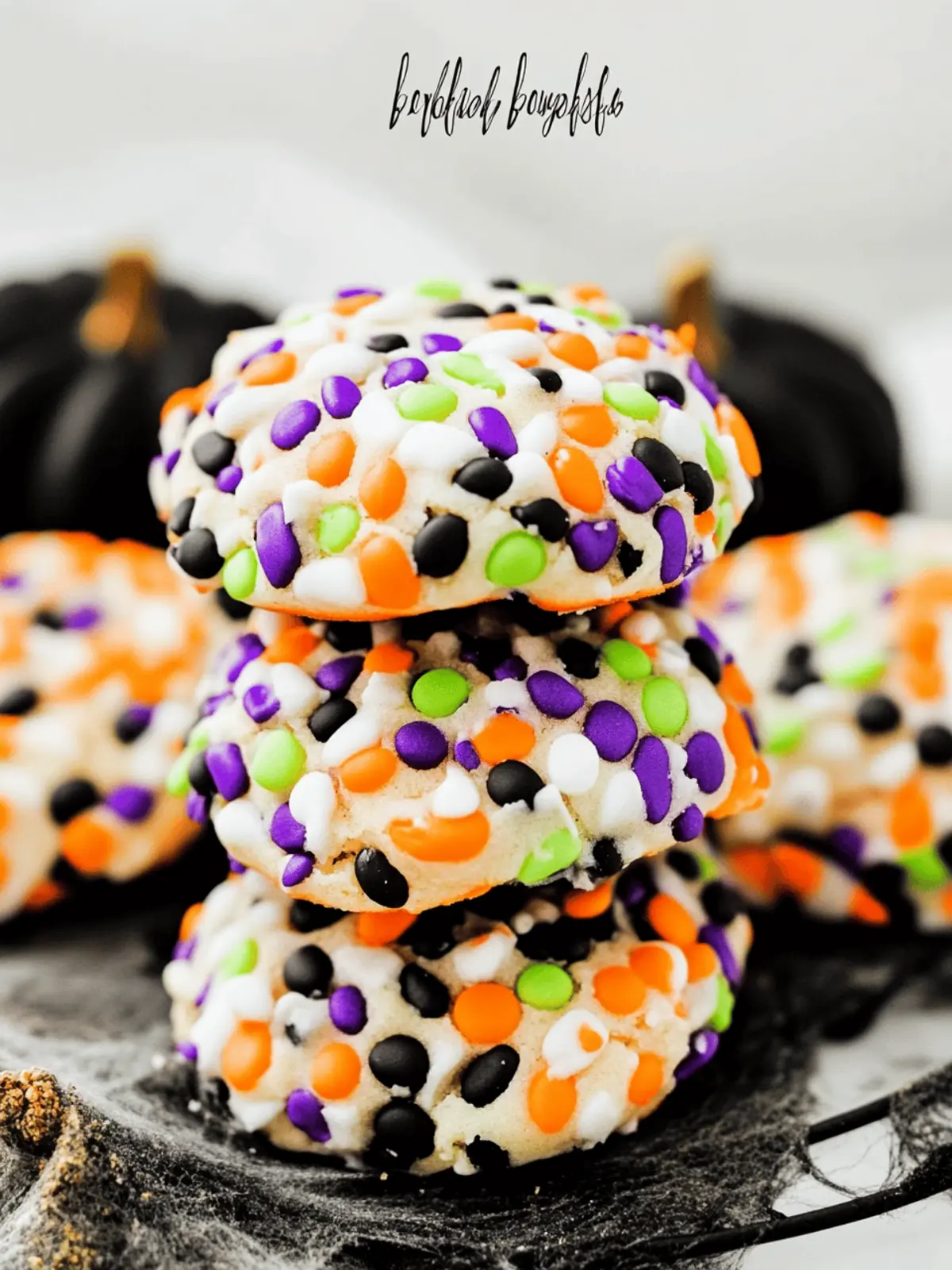 Halloween Confetti Cookies