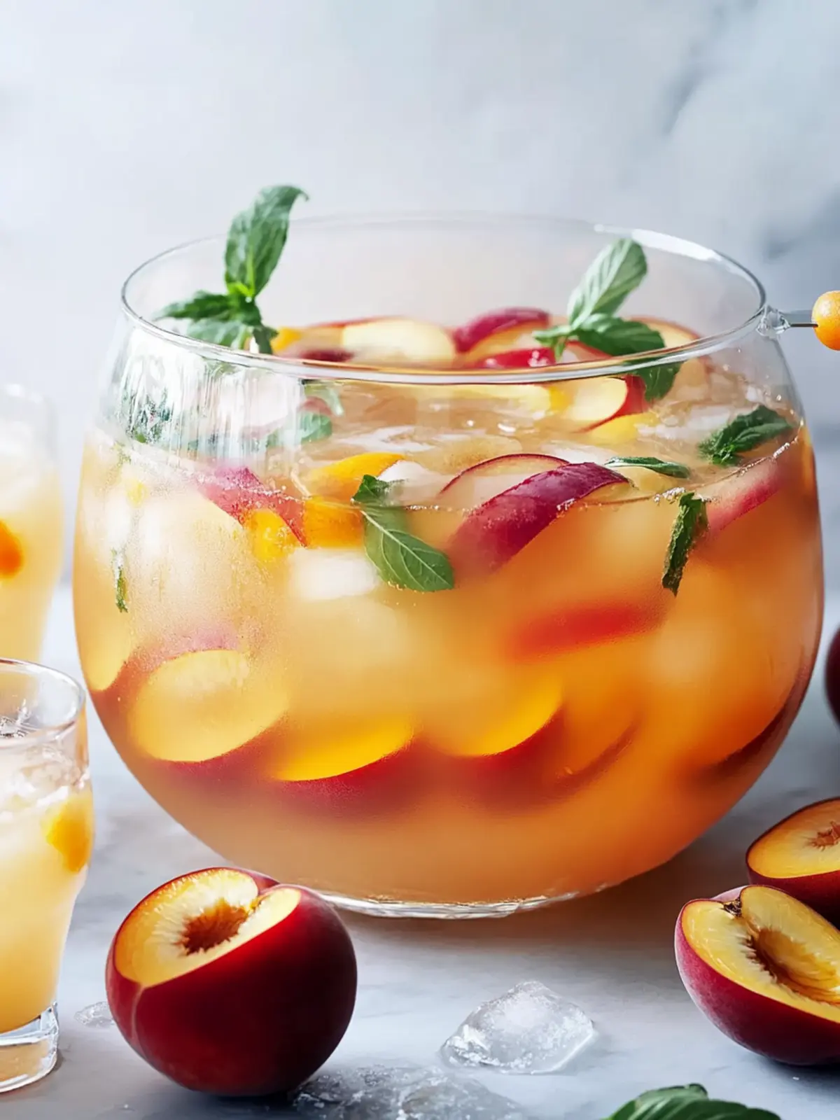 Refreshing Nectarine Mocktail Punch for Your Summer Parties 4 Nectarine Mocktail Punch