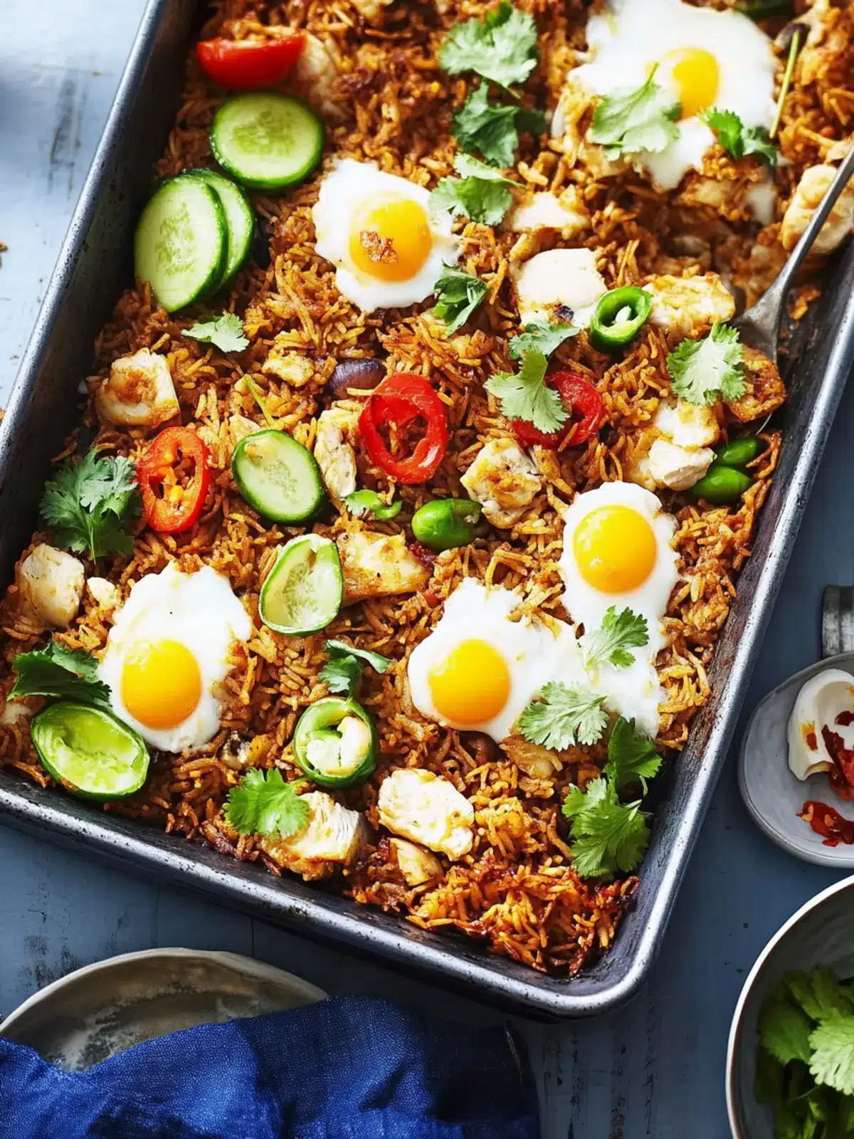 Nasi Goreng Tray Bake