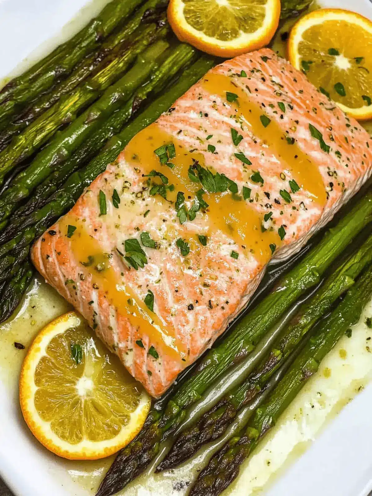 Delicious Sheet Pan Salmon and Asparagus with Orange Glaze 3 Sheet Pan Salmon and Asparagus with Orange Glaze
