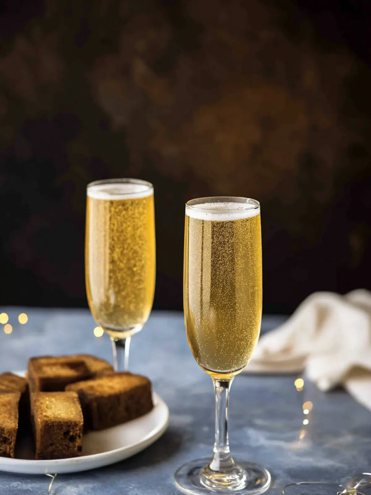 Sparkling Gold Shimmery Champagne Cocktail for Celebrations 4 Gold Shimmery Champagne Cocktail