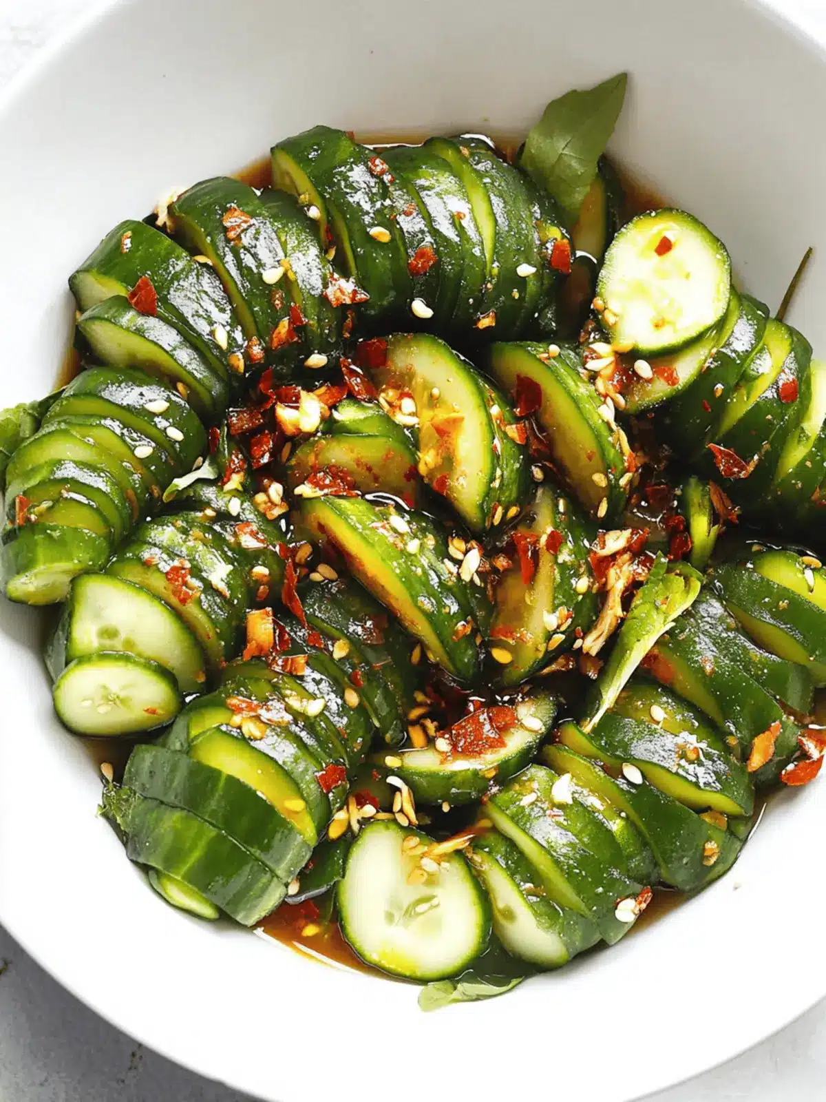 Zesty Spicy Asian Cucumber Salad for Refreshing Summer Bliss 3 Spicy Asian Cucumber Salad