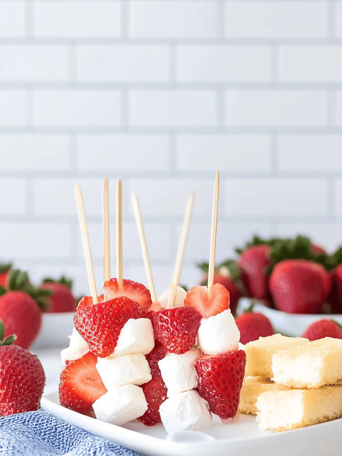 Strawberry Shortcake Kabobs   2 Ways