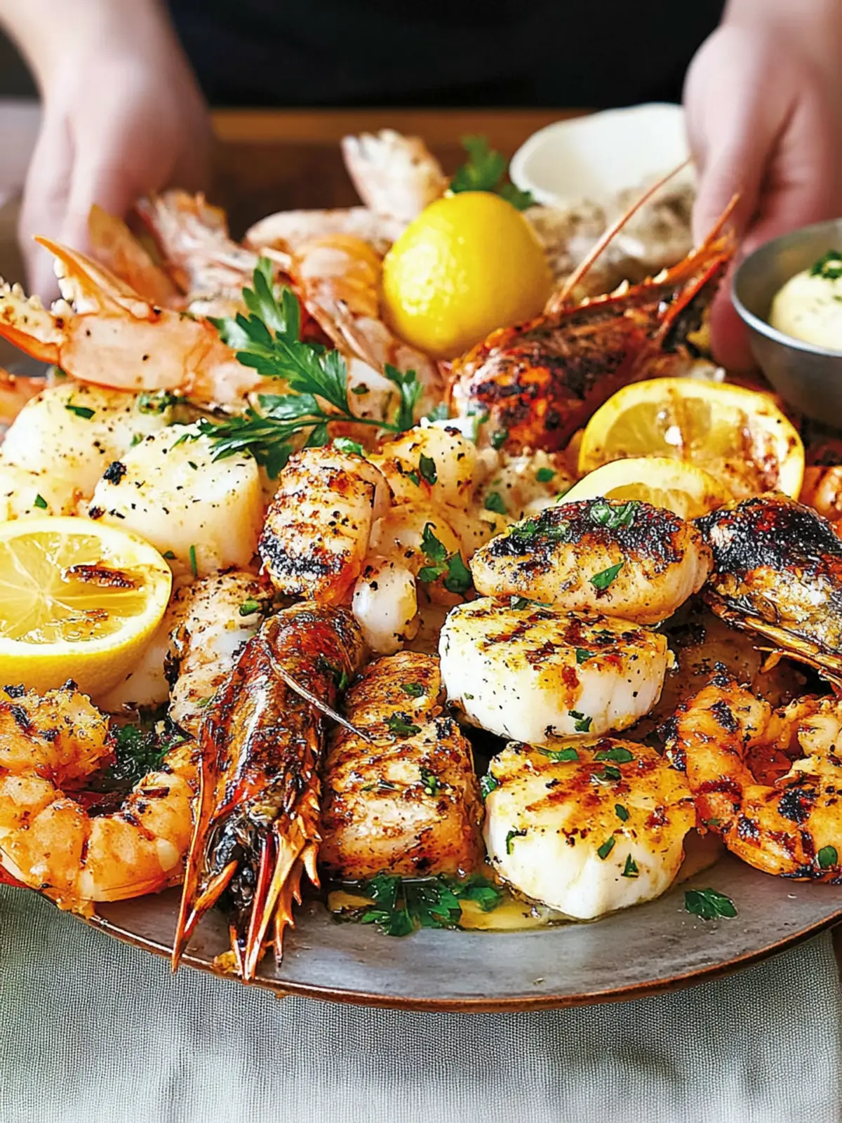 BBQ Seafood with Lemon Garlic Butter: A Taste of Summer Bliss 4 BBQ Seafood with Lemon Garlic Butter