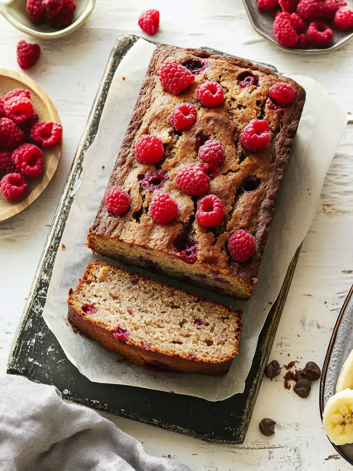 Gluten-Free Banana Bread with Raspberries: Your New Favorite Snack 4 Gluten Free Banana Bread With Raspberries
