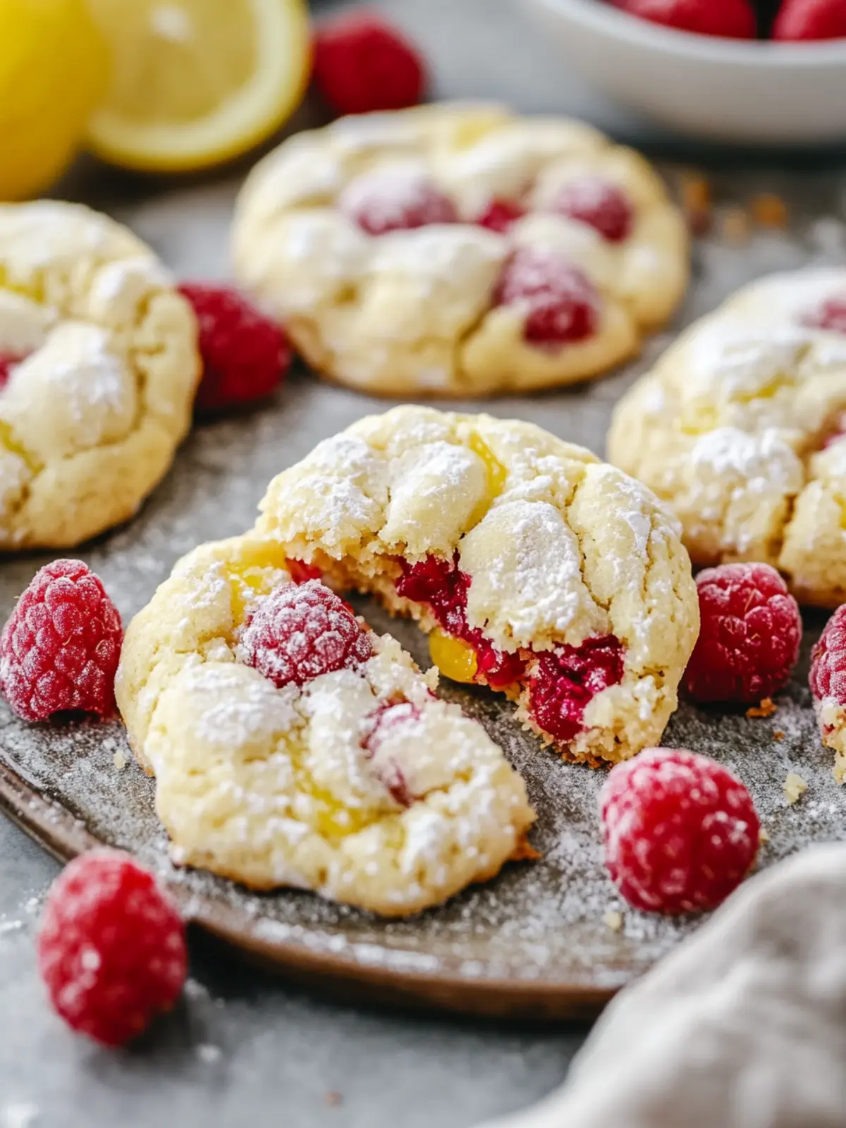 Lemon Raspberry Cookies