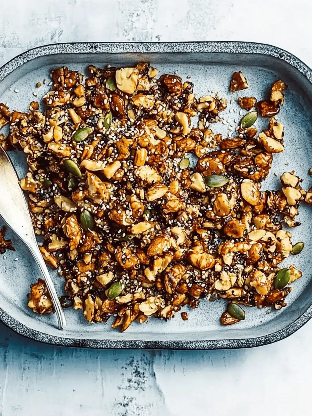 Sticky miso nuts and seeds