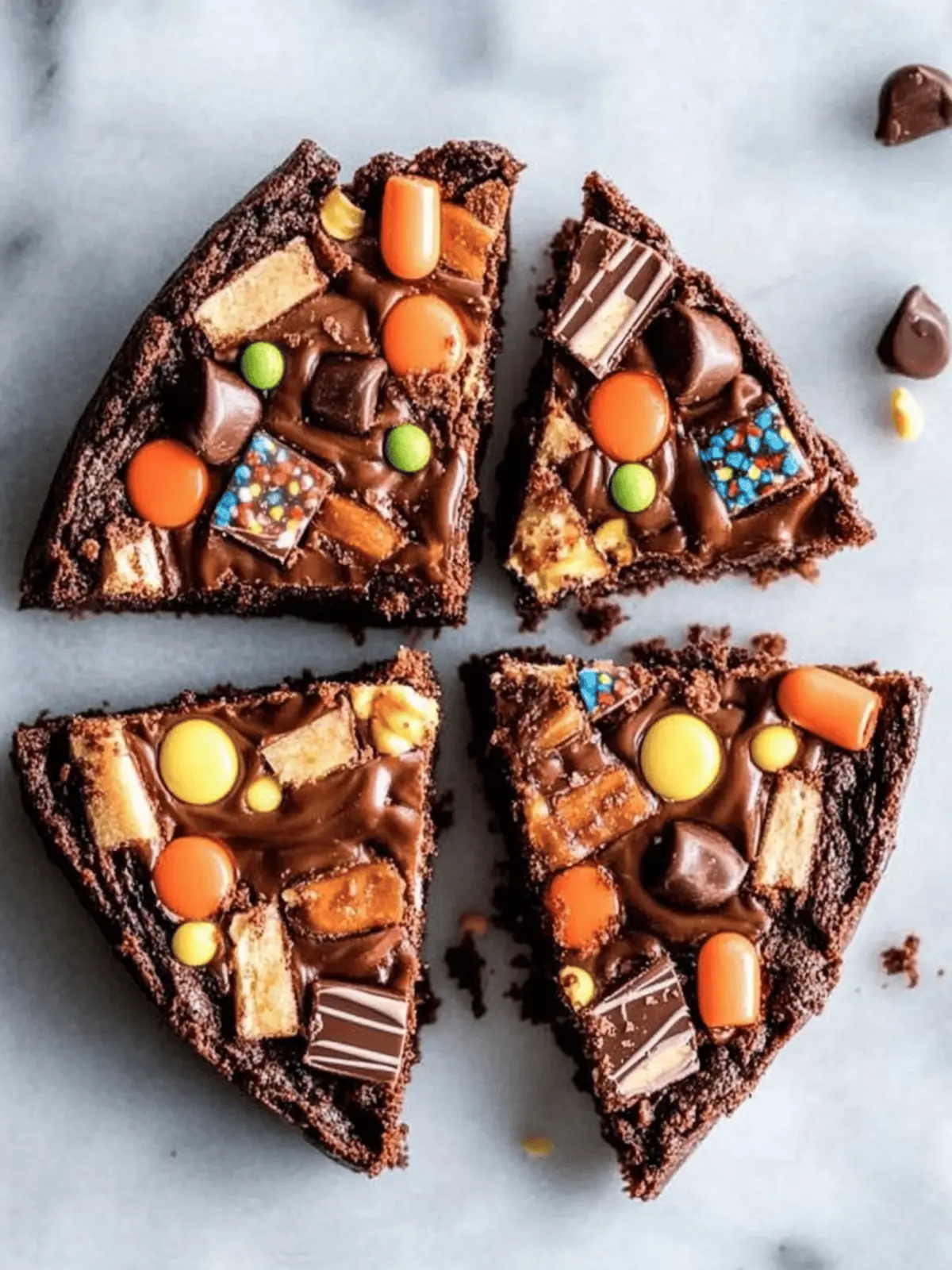 Peanut Butter Nutella Candy Bar Browni
