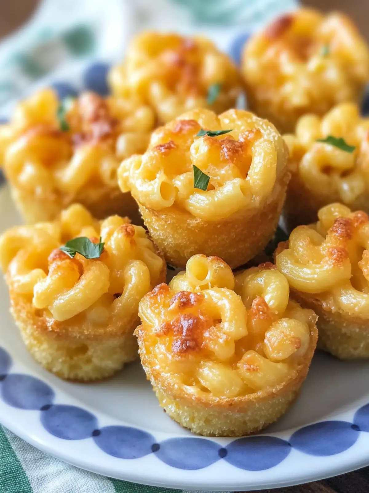 Mini Macaroni And Cheese Bites
