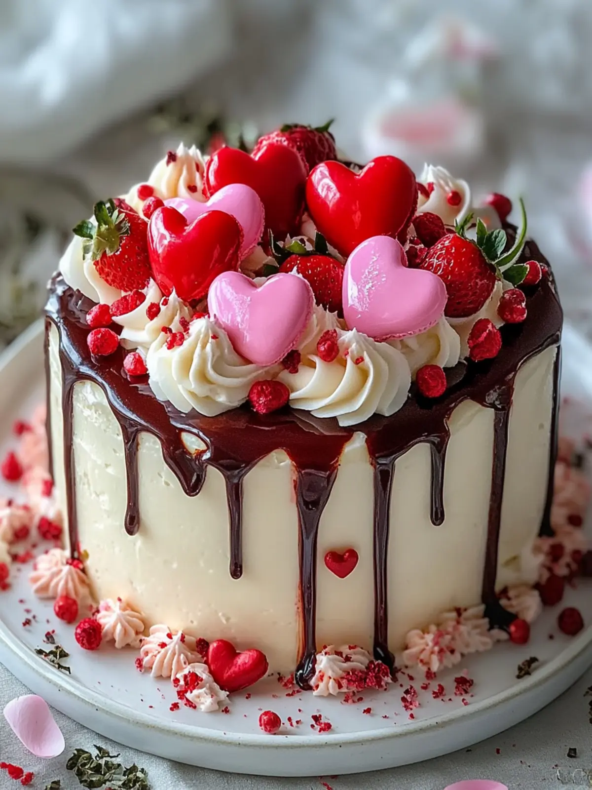 Irresistible Valentine's Day Cake with a Raspberry Surprise 2 Valentines Day Cake