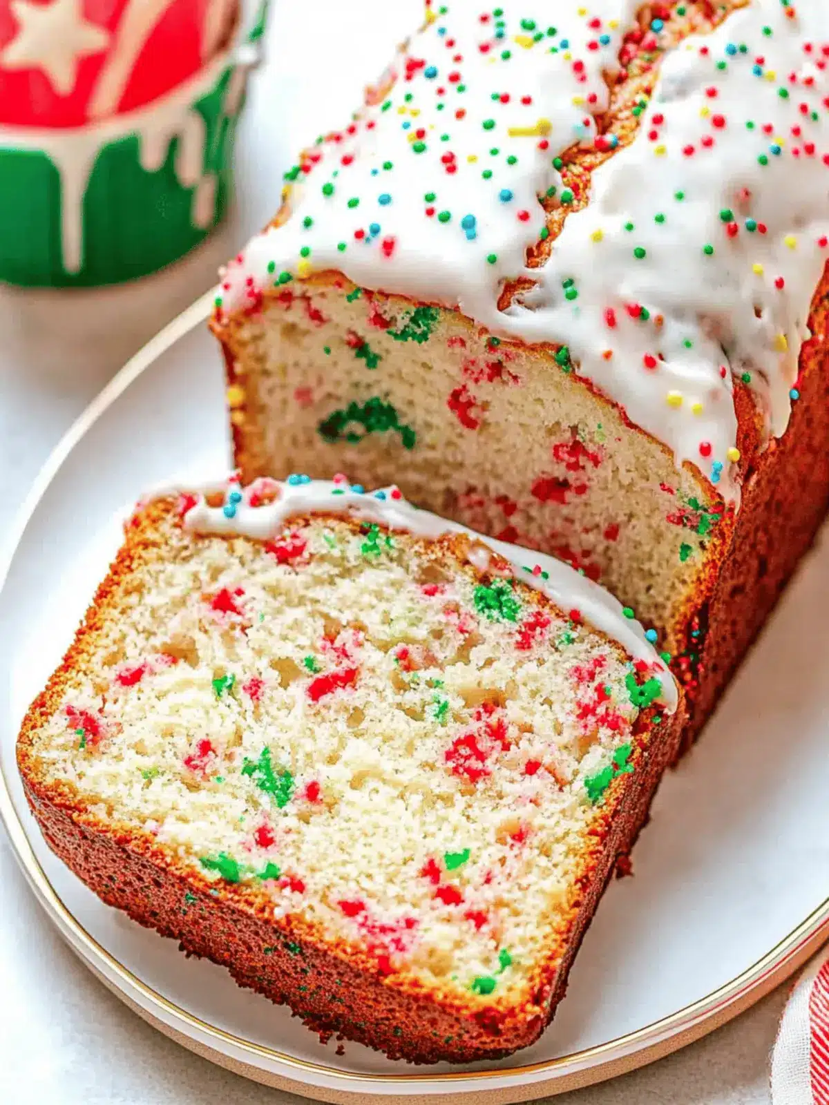 Easy Christmas Funfetti Bread Recipe