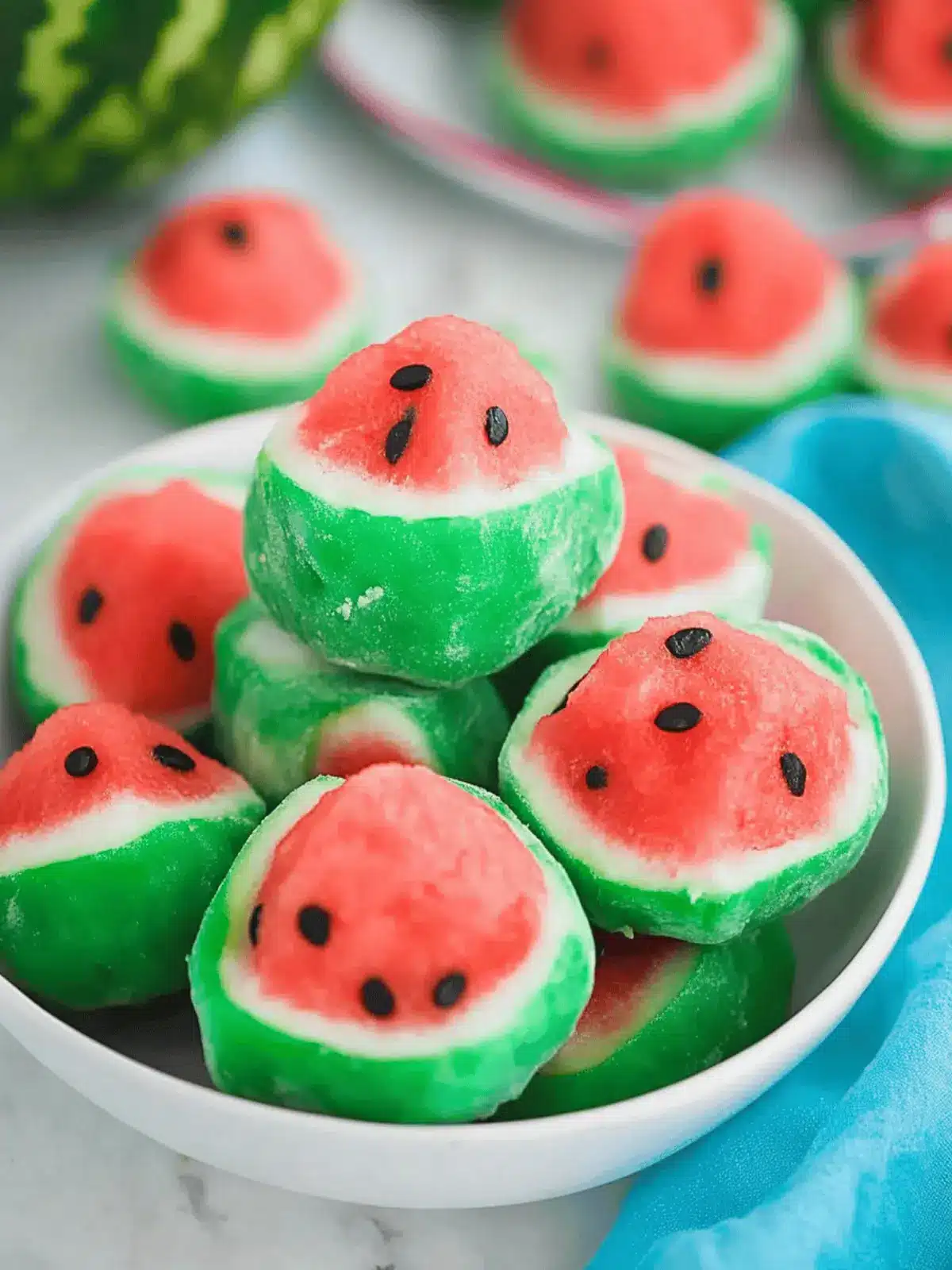 Watermelon Truffles   No Bake