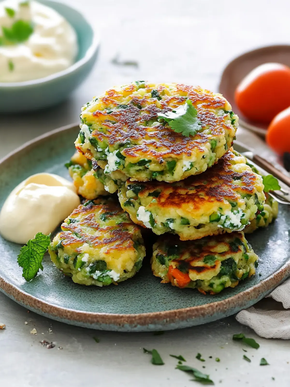 Ricotta And Green Veg Fritters