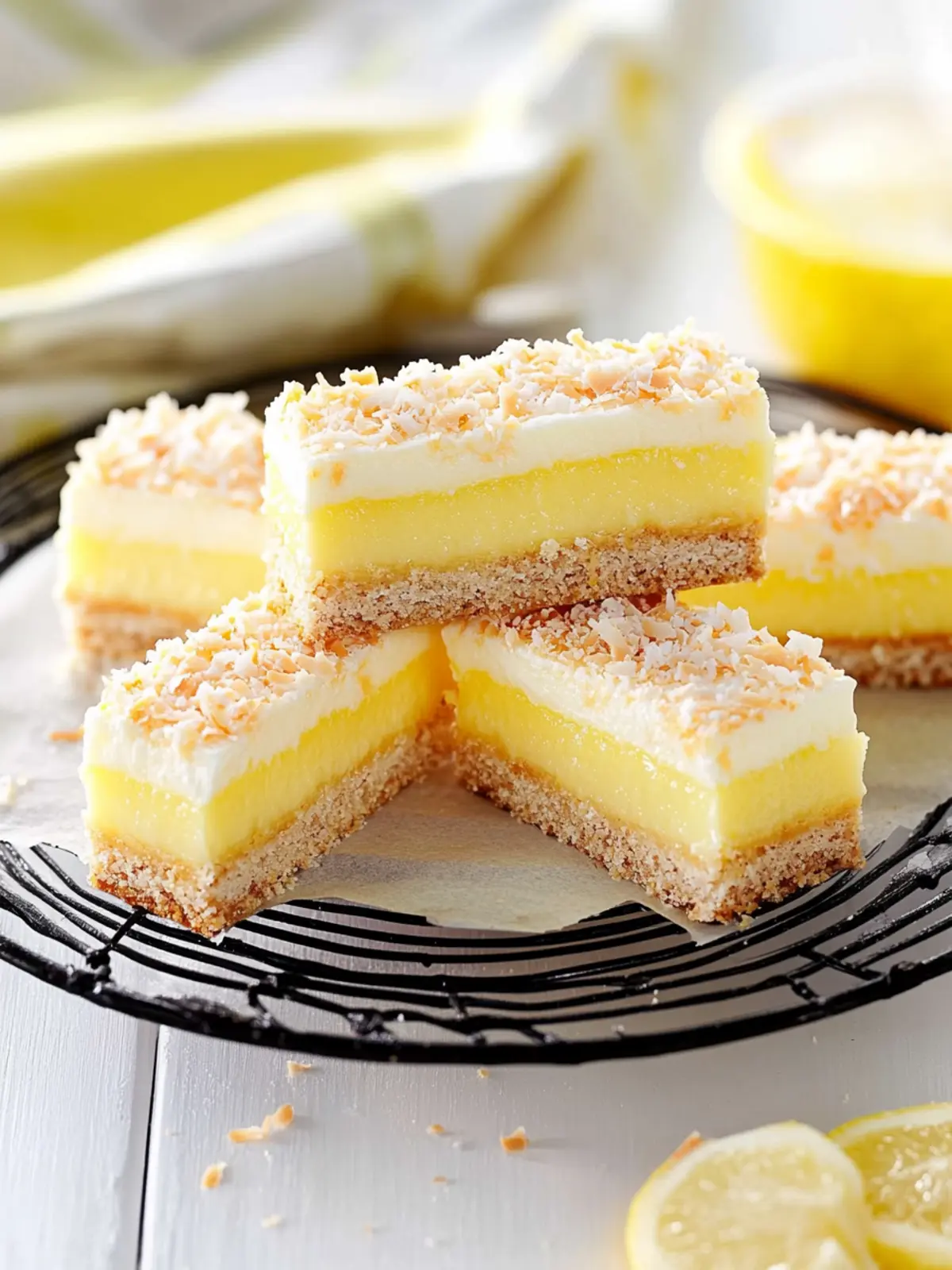 Delicious Lemon Coconut Slice for an Easy No-Bake Treat 3 Lemon Coconut Slice
