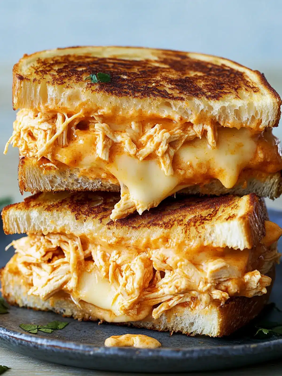 Buffalo Chicken Grilled Cheese
