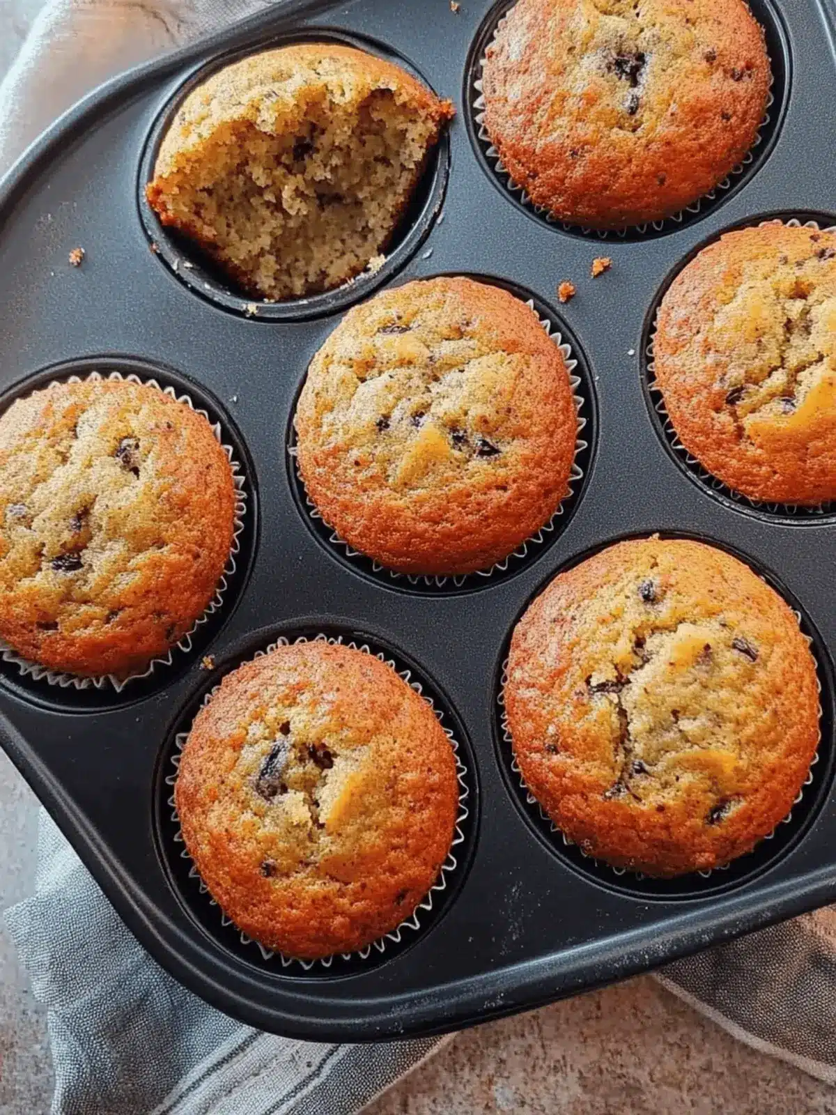 Ripe Plantain Muffins | nenthra pazham muffins