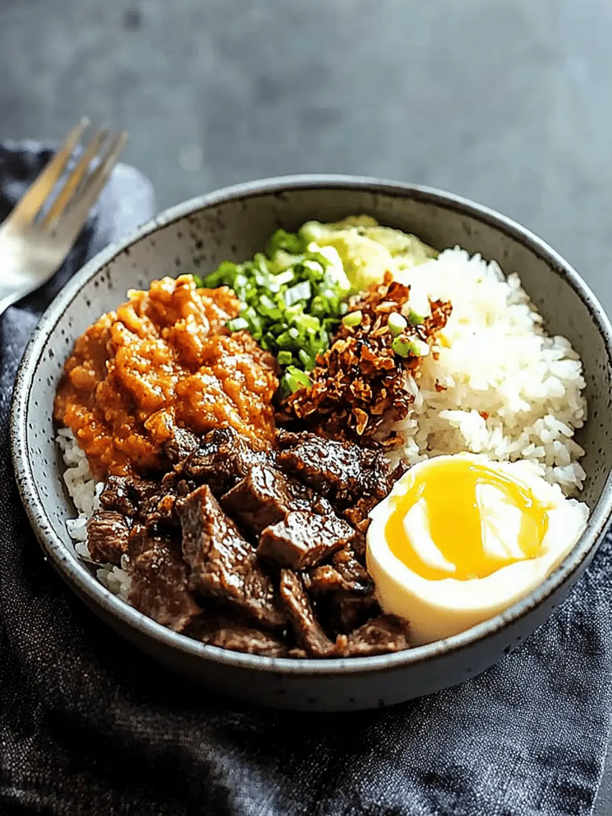Korean Bulgogi BBQ Steak and Rice Bowls