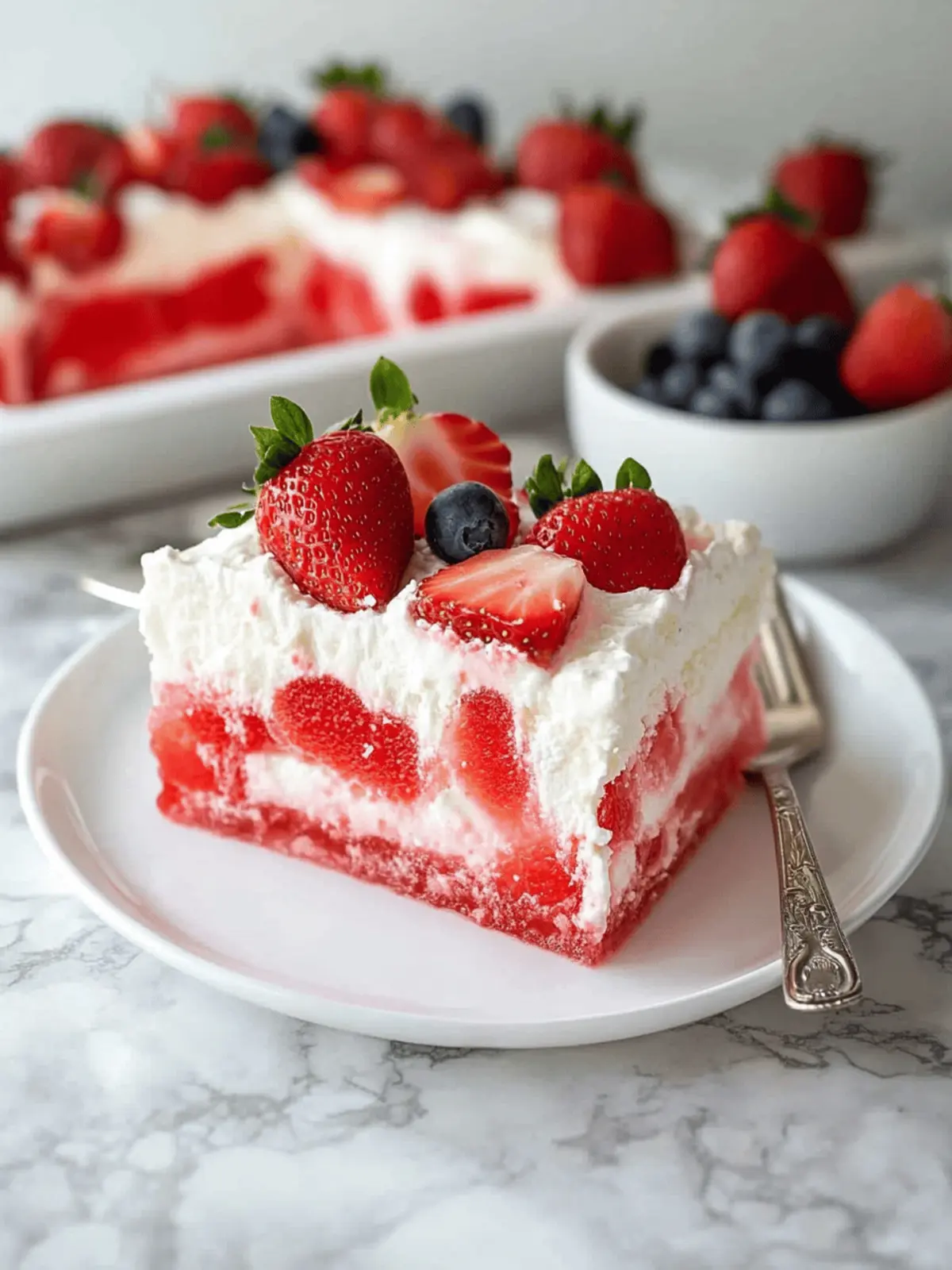 Delicious Strawberry Jello Poke Cake for Joyful Gatherings 3 Strawberry Jello Poke Cake