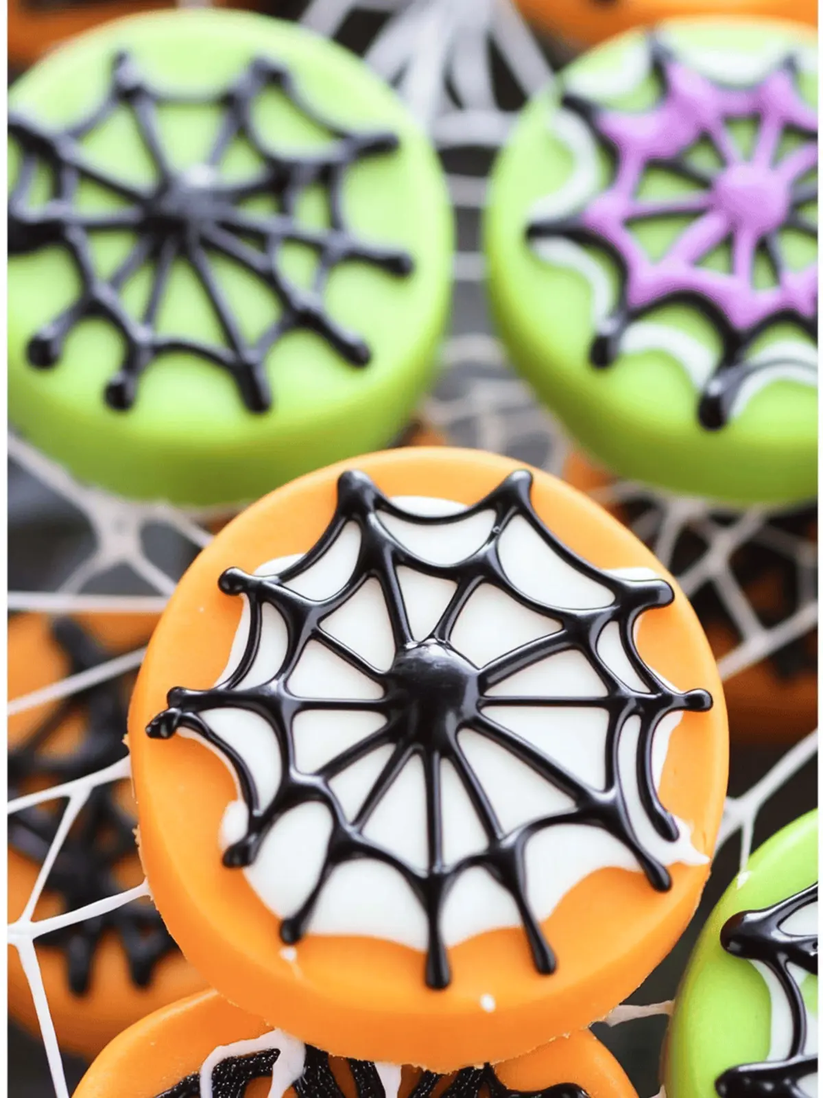 Easy Halloween Spider Web Cookies to Wow Your Guests 2 Easy Halloween Spider Web Cookies