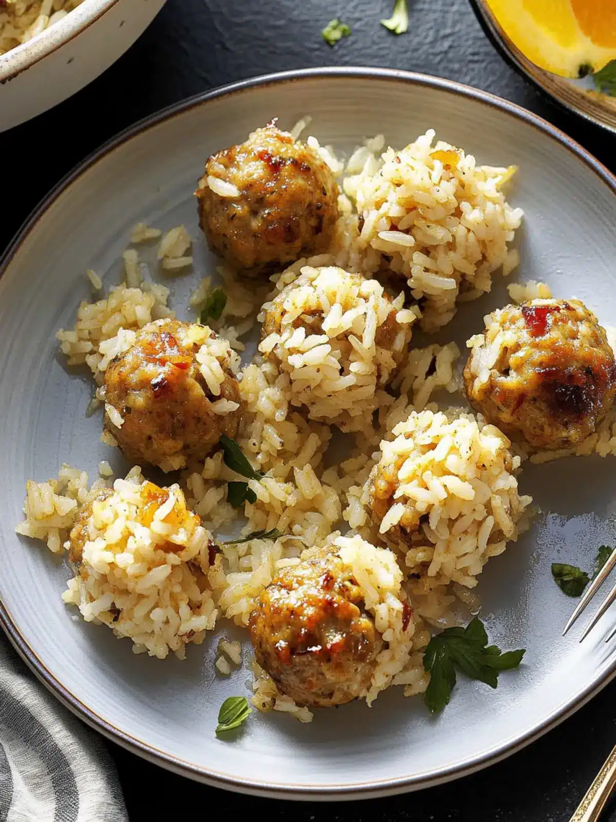 Pork & Rice Meatballs