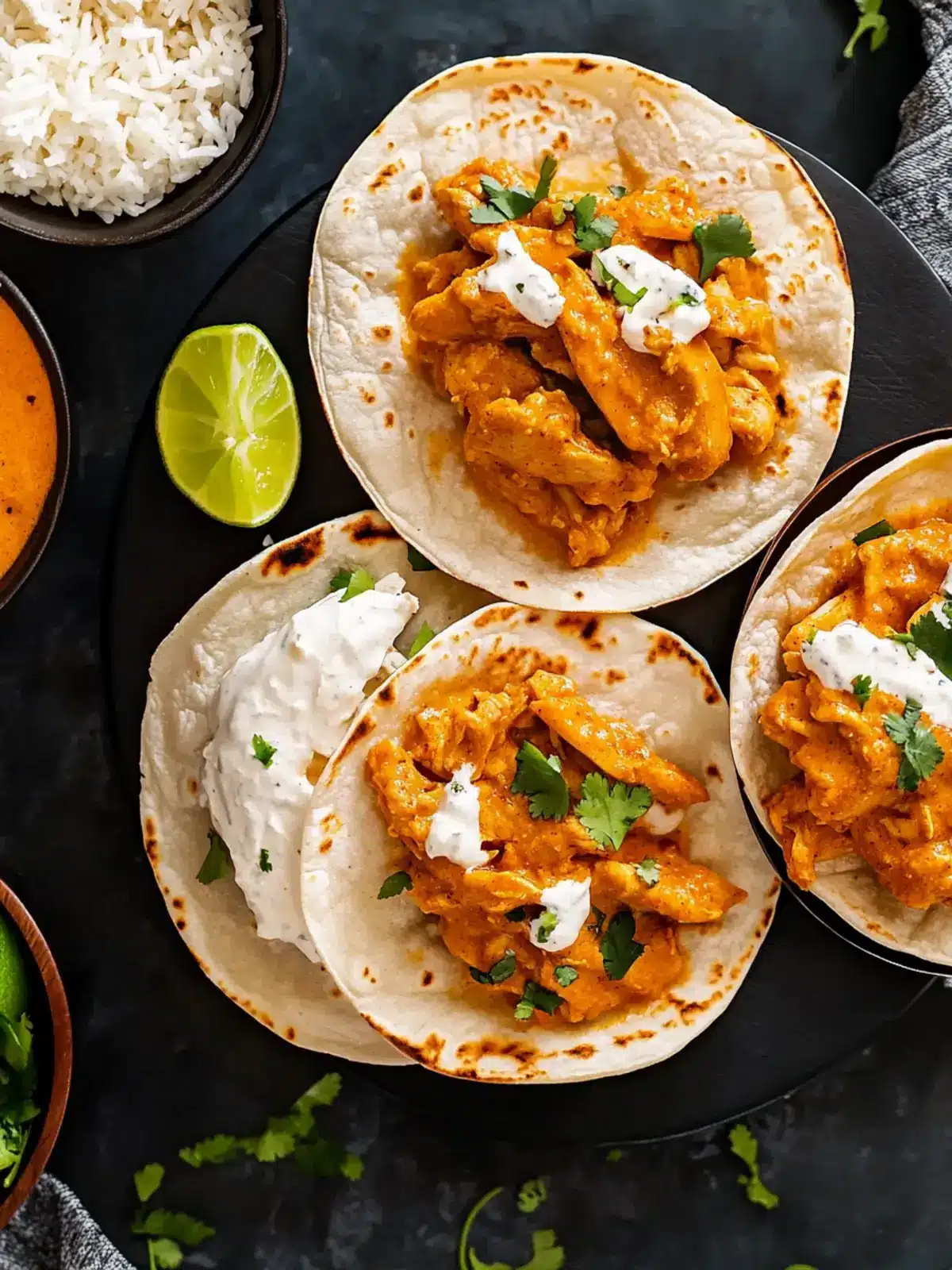 Slow Cooker Butter Chicken Naan Tacos Perfect for Family Nights 2 Slow Cooker Butter Chicken Naan Tacos