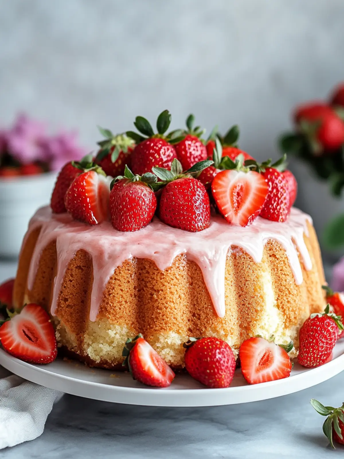 Delicious Strawberry Pound Cake Perfect for Any Celebration 4 Strawberry Pound Cake