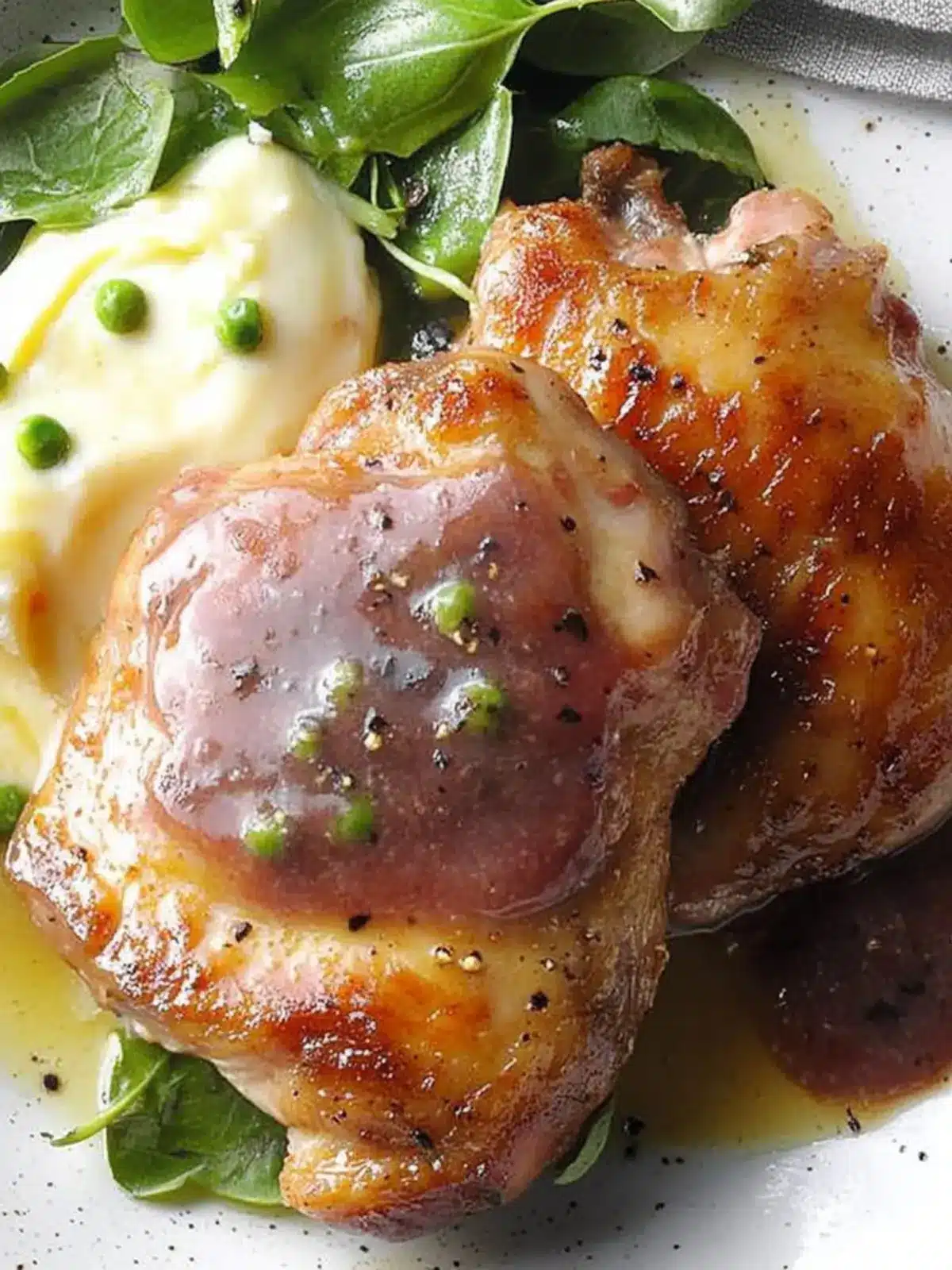 Irresistibly Crispy Pan-Fried Chicken Thighs with Creamy Sauce 3 Pan-Fried Chicken Thighs