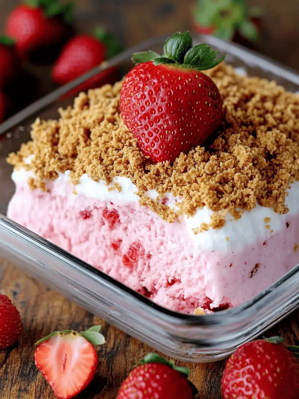 Easy Frozen Strawberry Dessert That's Perfect for Summer Fun 2 Easy Frozen Strawberry Dessert