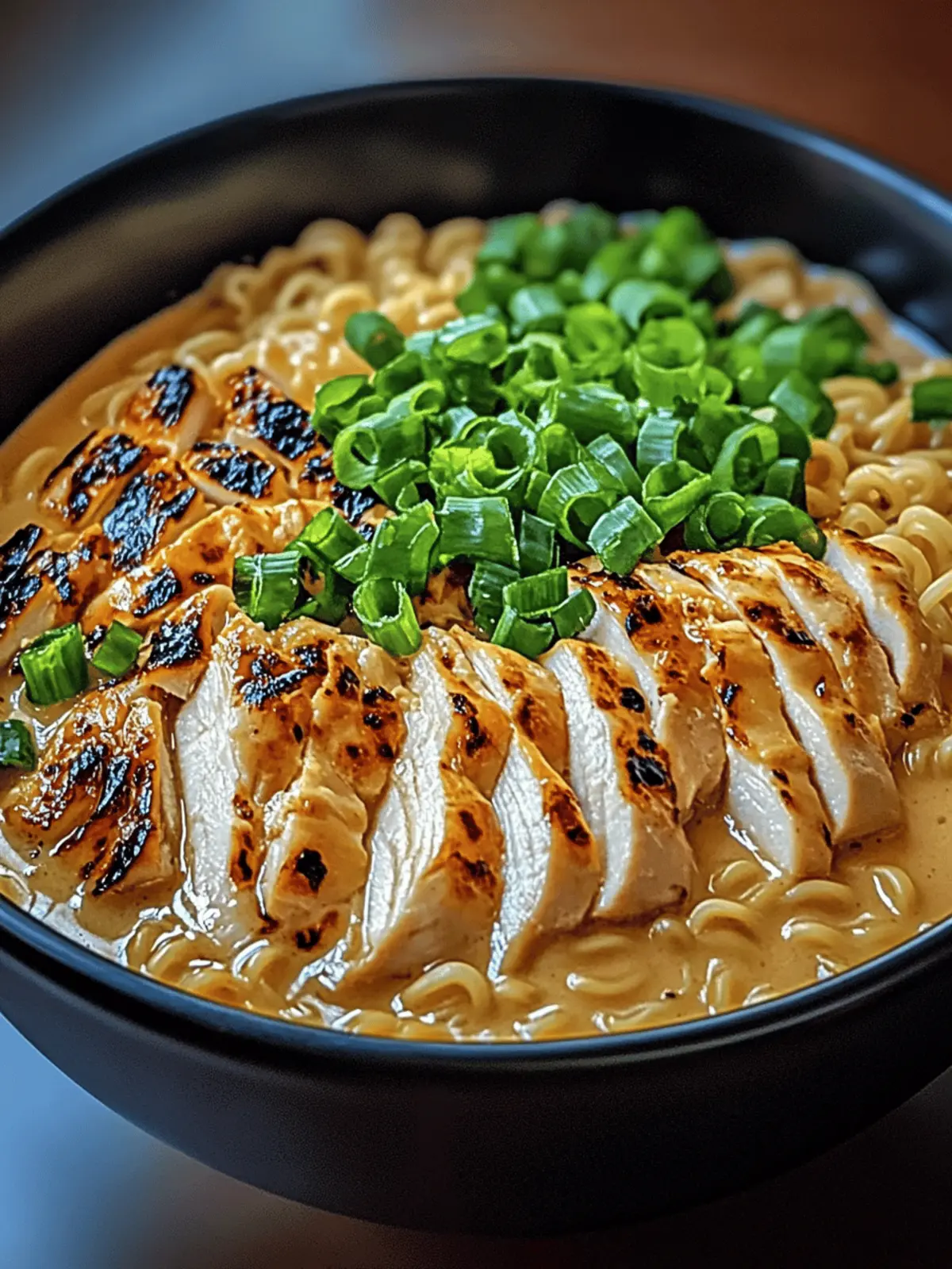 Fiery Chicken Ramen with Creamy Garlic Sauce: Your New Comfort Bowl 4 Fiery Chicken Ramen with Creamy Garlic Sauce