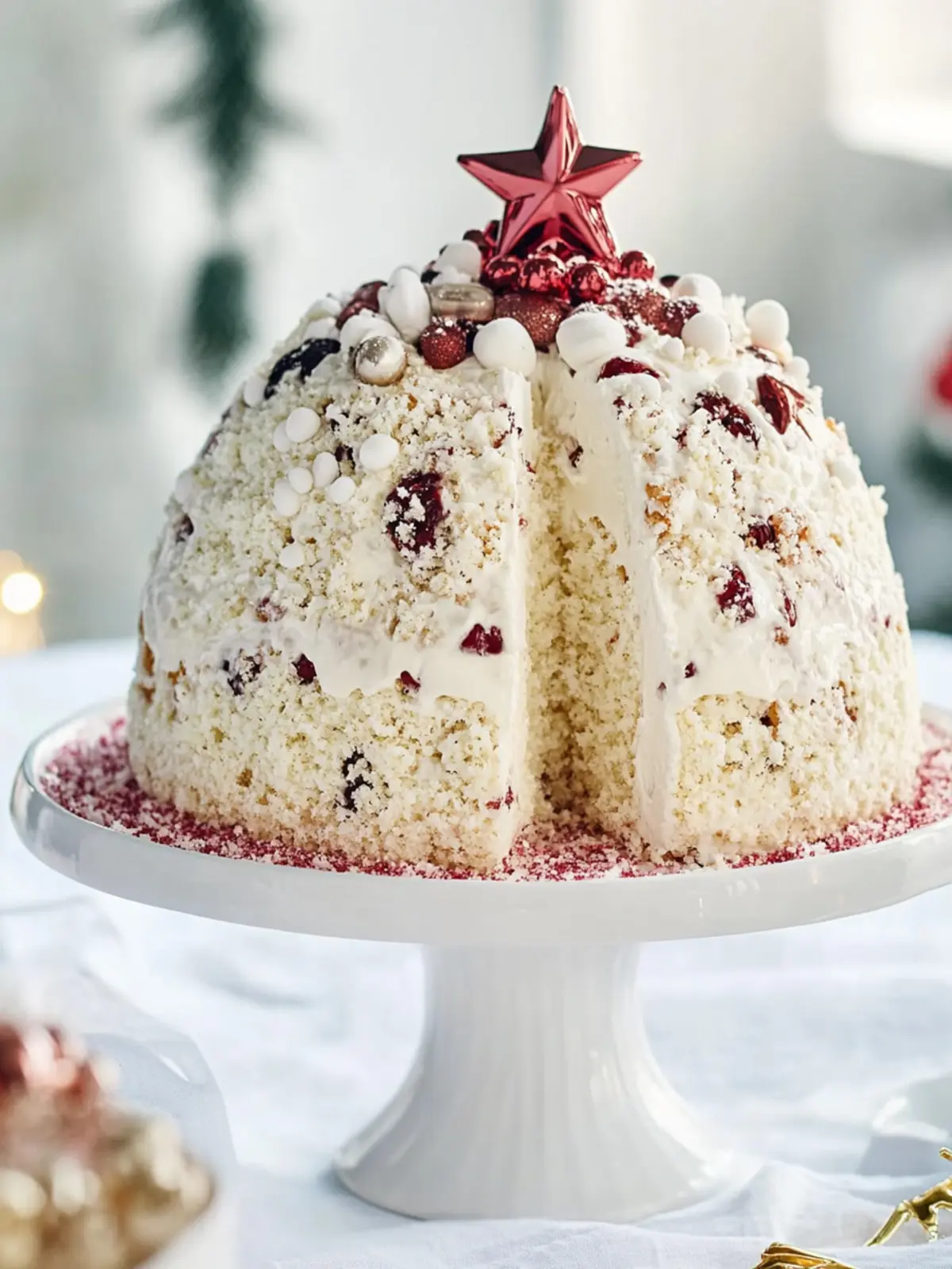 Whip Up White Christmas Crackle Surprise Cake for Festive Fun 3 White Christmas Crackle Surprise Cake