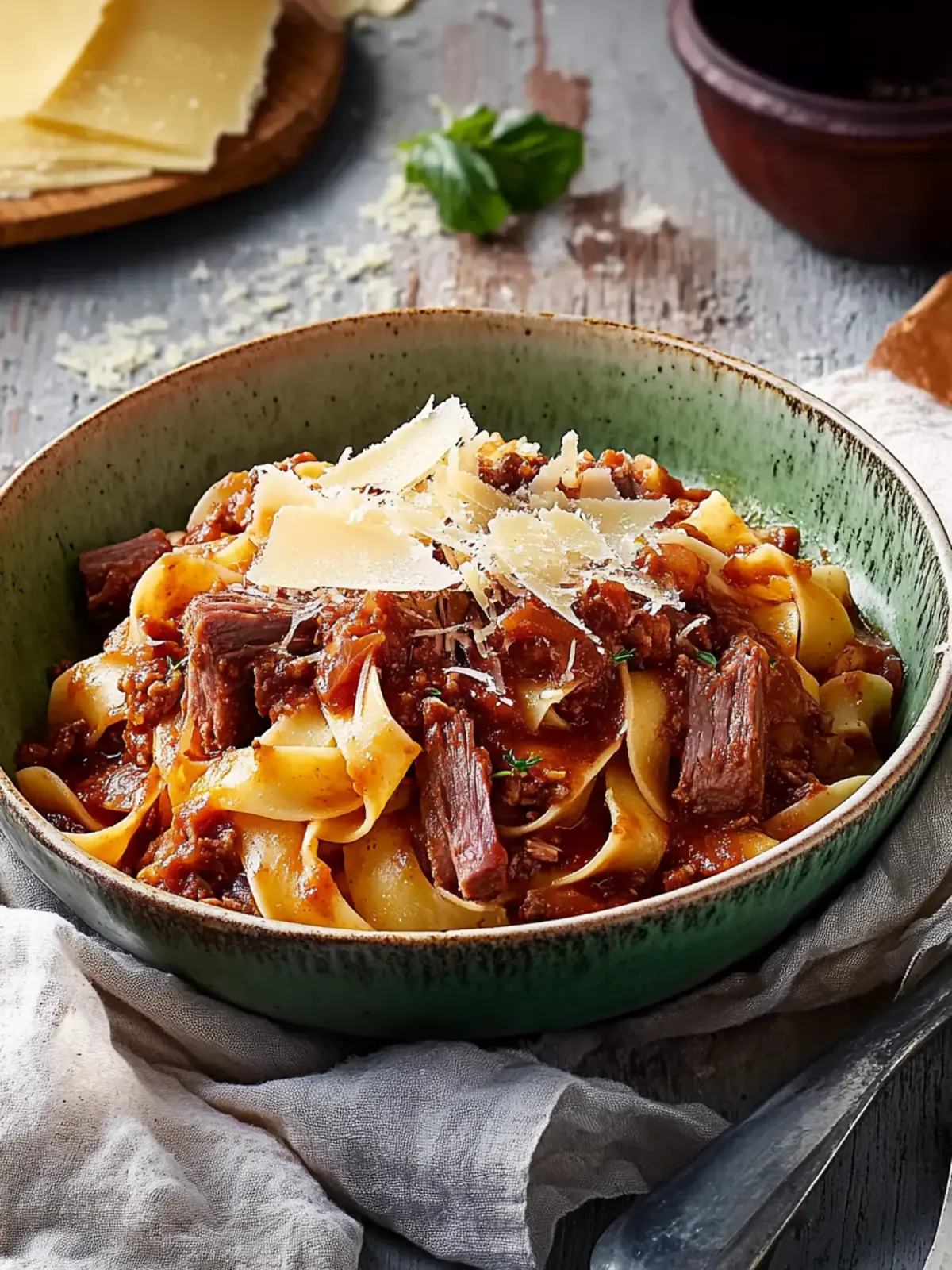 Savory Slow Cooked Lamb Shank Ragu with Pappardelle Delight 2 Slow Cooked Lamb Shank Ragu with Pappardelle