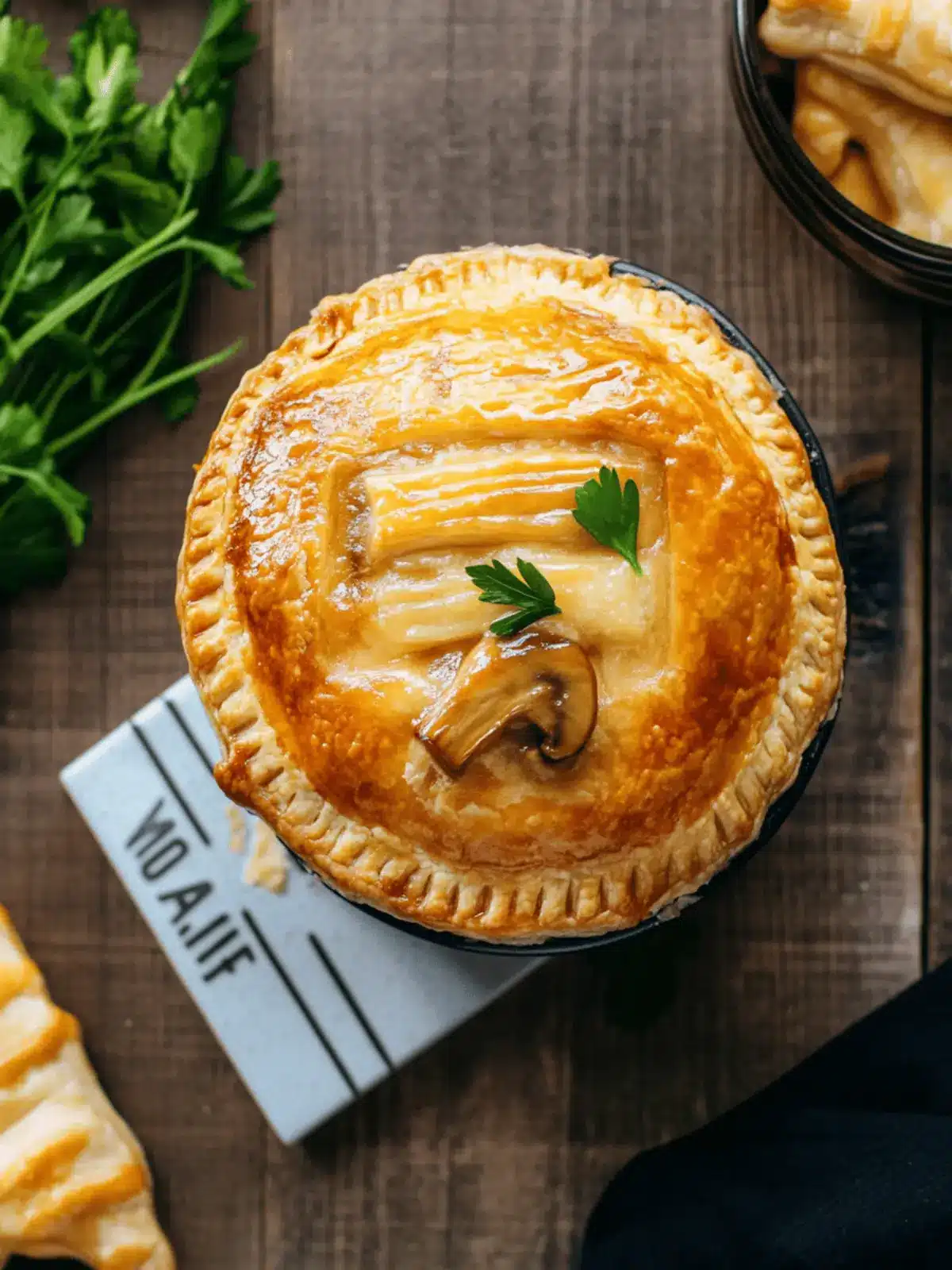 Hogwarts  Butter Mushrooms Pot Pie