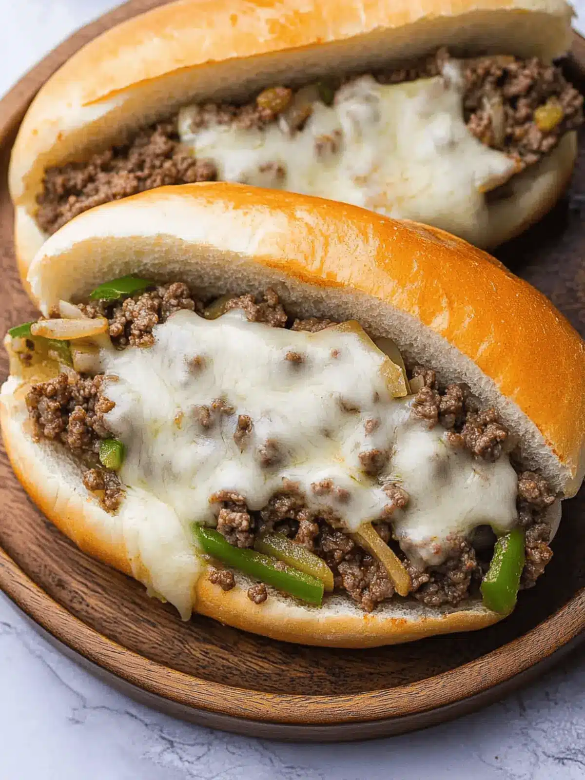 30-Minute Ground Beef Philly Cheesesteaks
