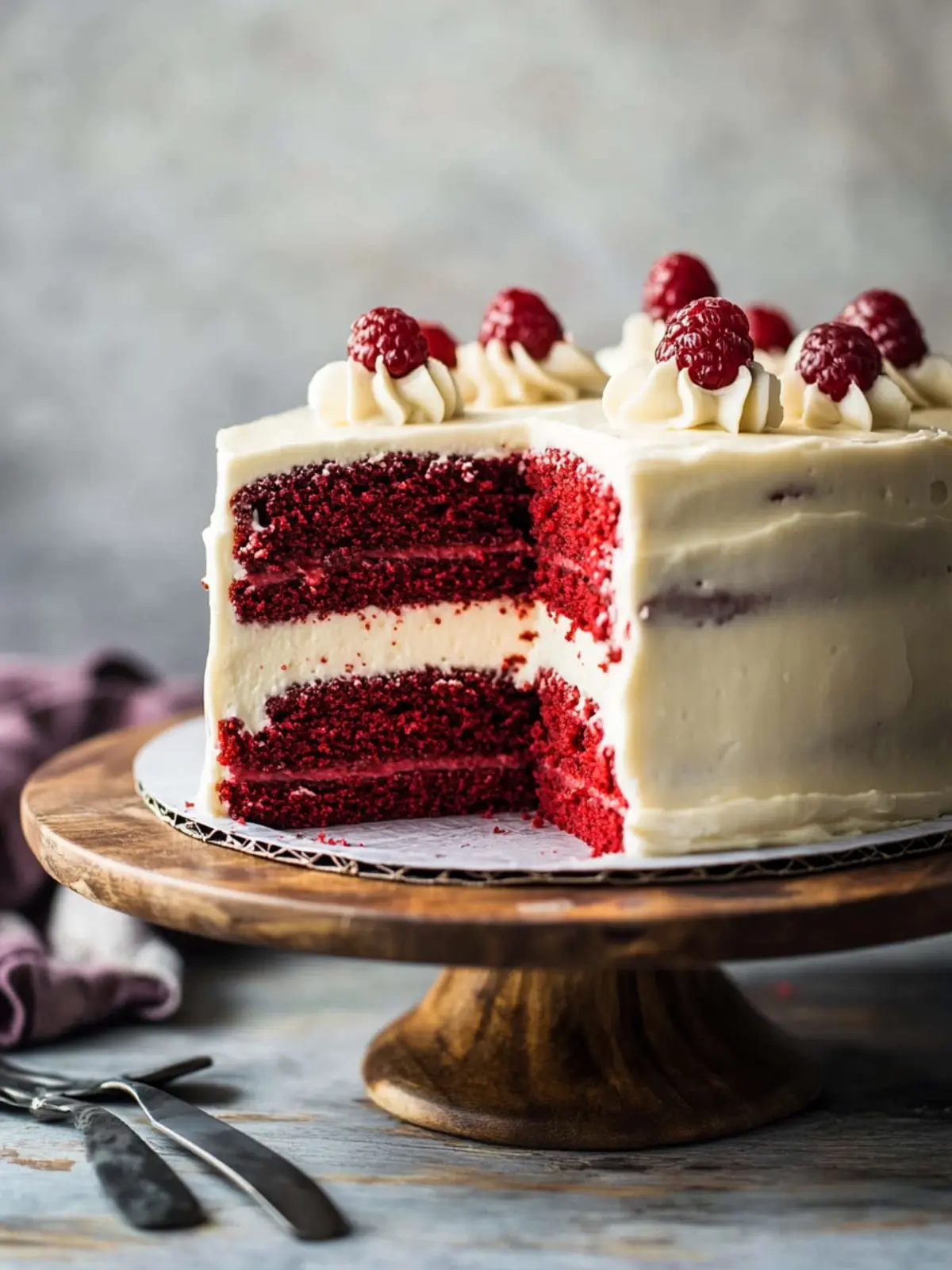 Mouthwatering Red Velvet Layer Cake with Cream Cheese Frosting 2 Red Velvet Layer Cake With Cream Cheese Frosting