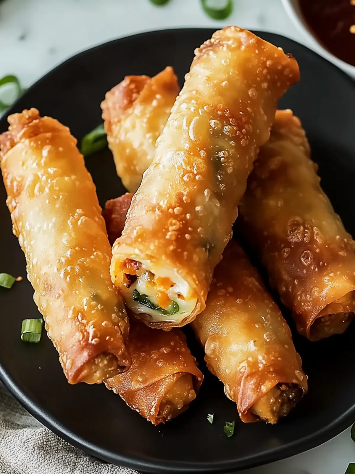 Mini Jalapeno Popper Egg Rolls