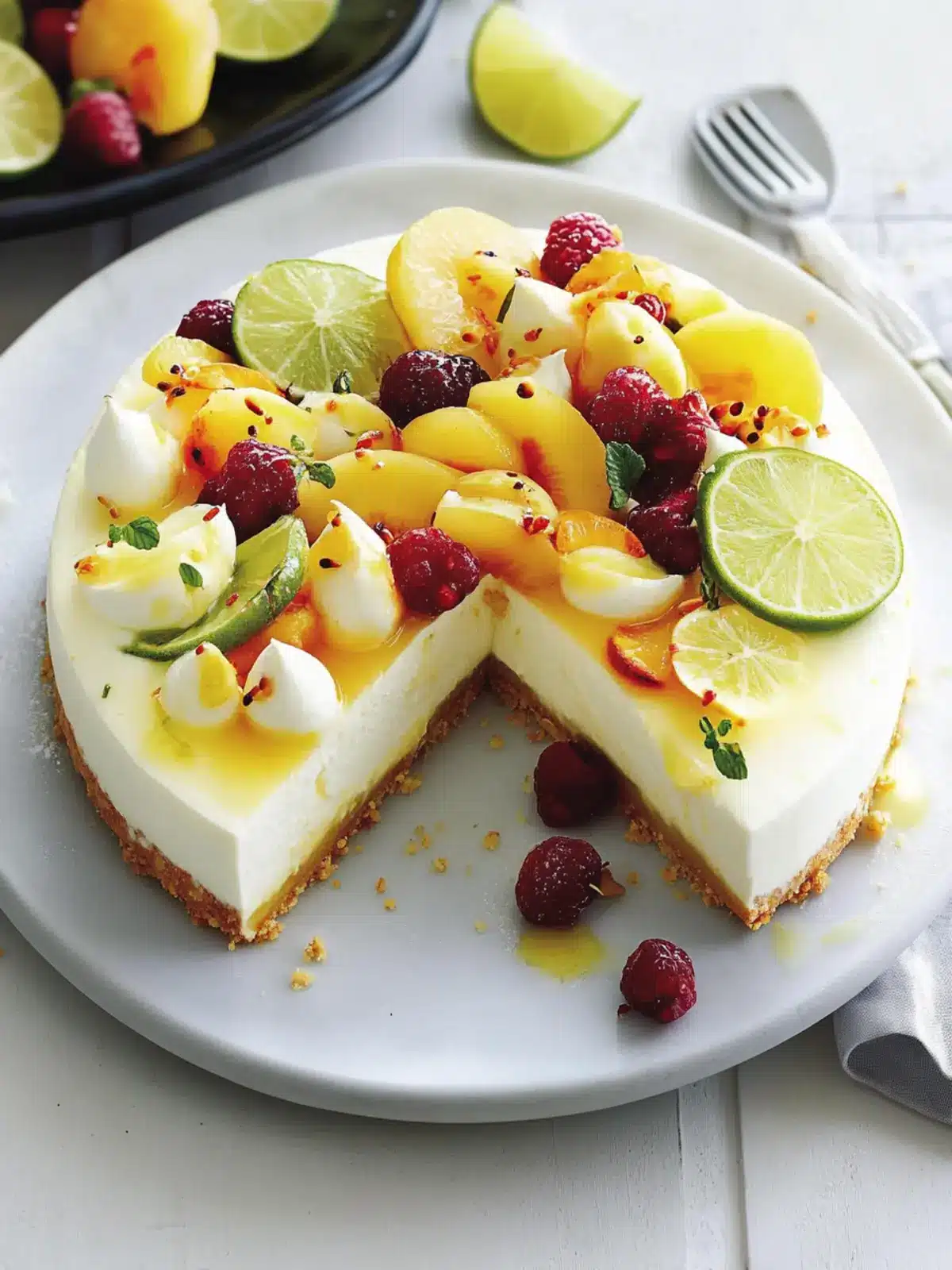 Lime Cheesecake with Summer Fruits