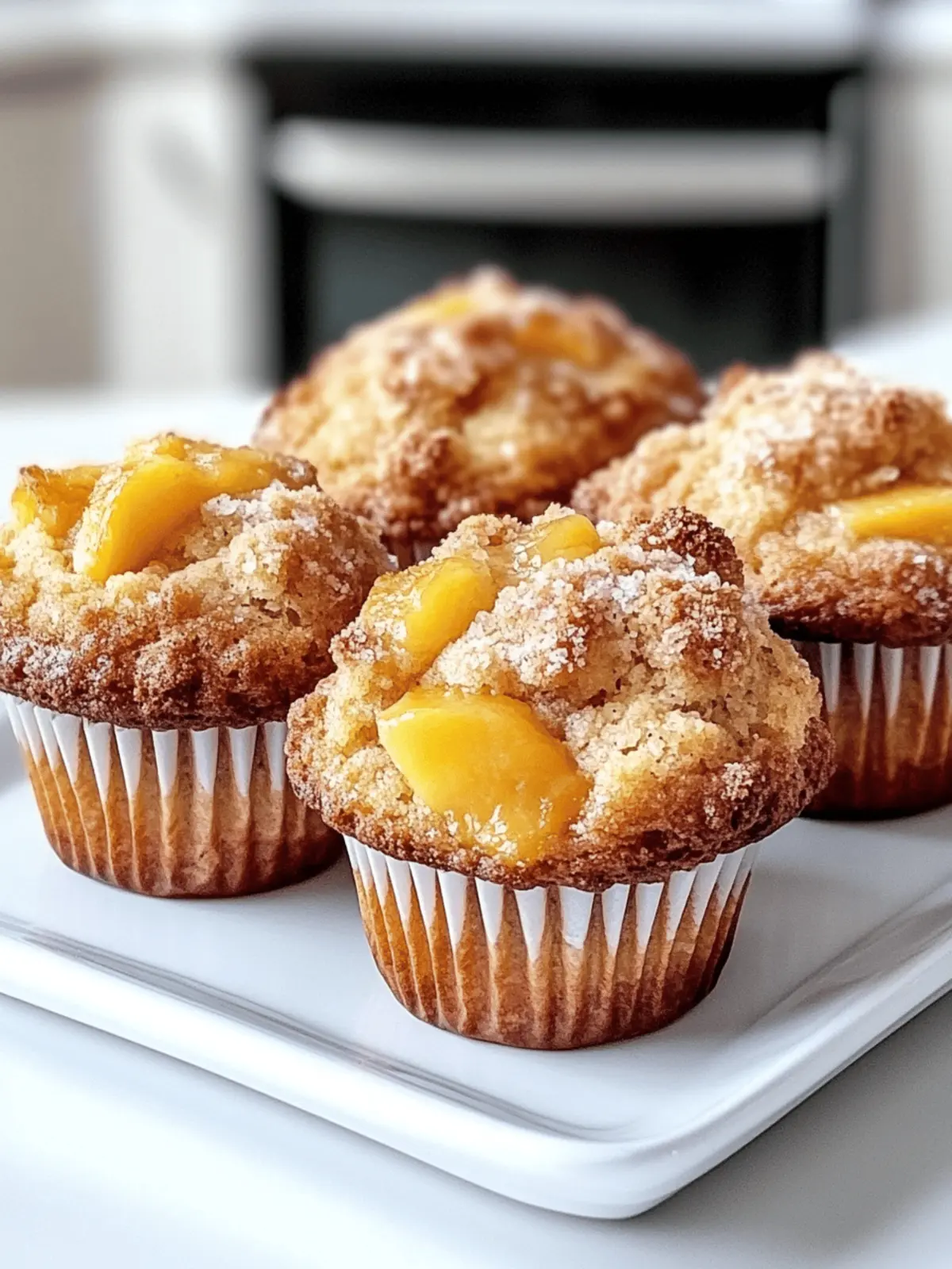 Homemade Peach Cobbler Muffins for Perfect Summer Mornings 2 Homemade Peach Cobbler Muffins