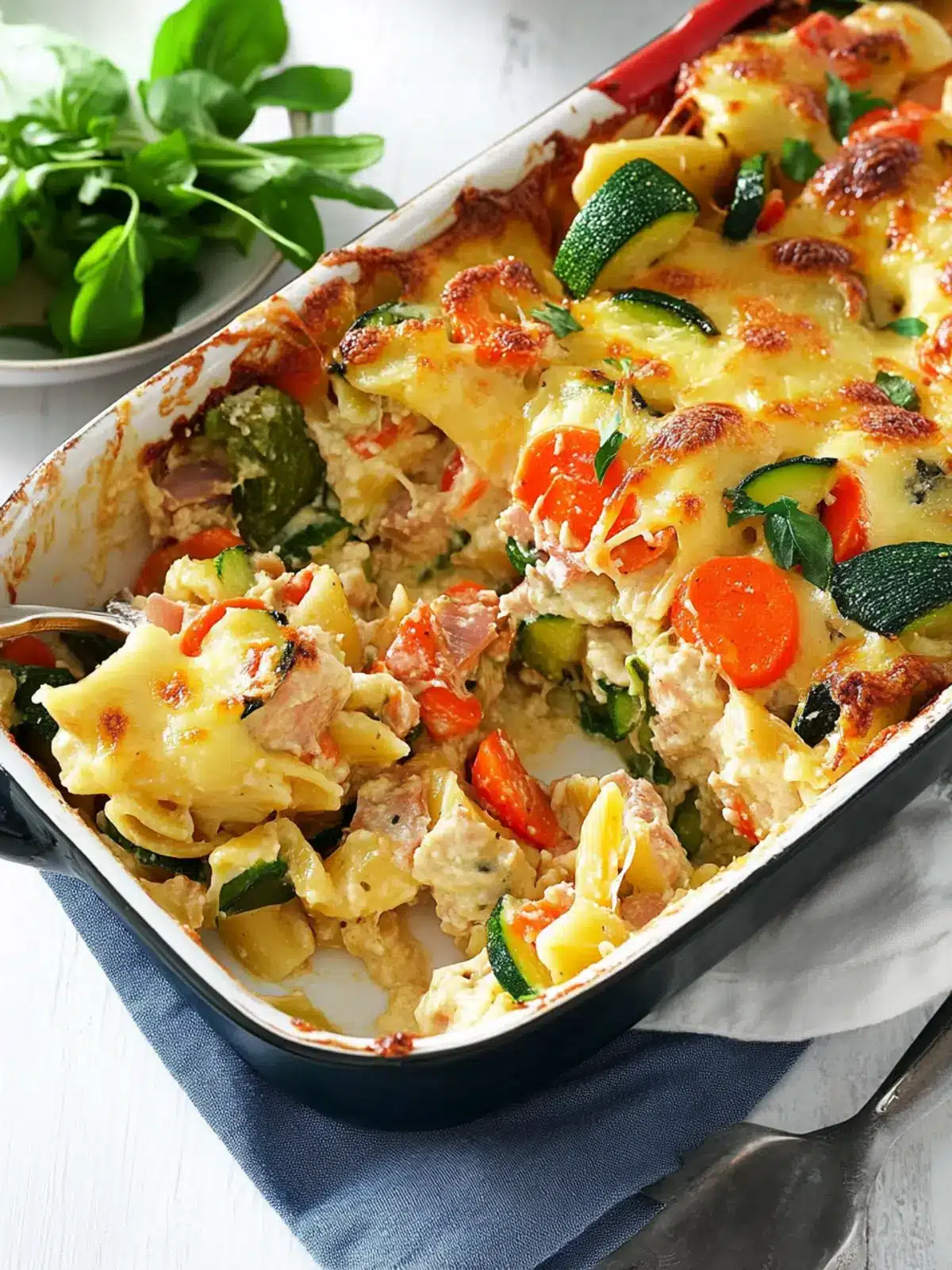 Lactose Free Tuna and Veggie Pasta Bake