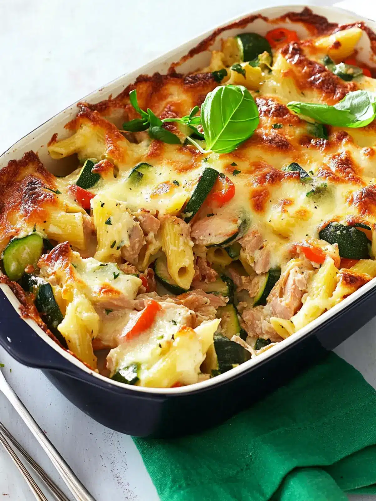 Lactose Free Tuna and Veggie Pasta Bake