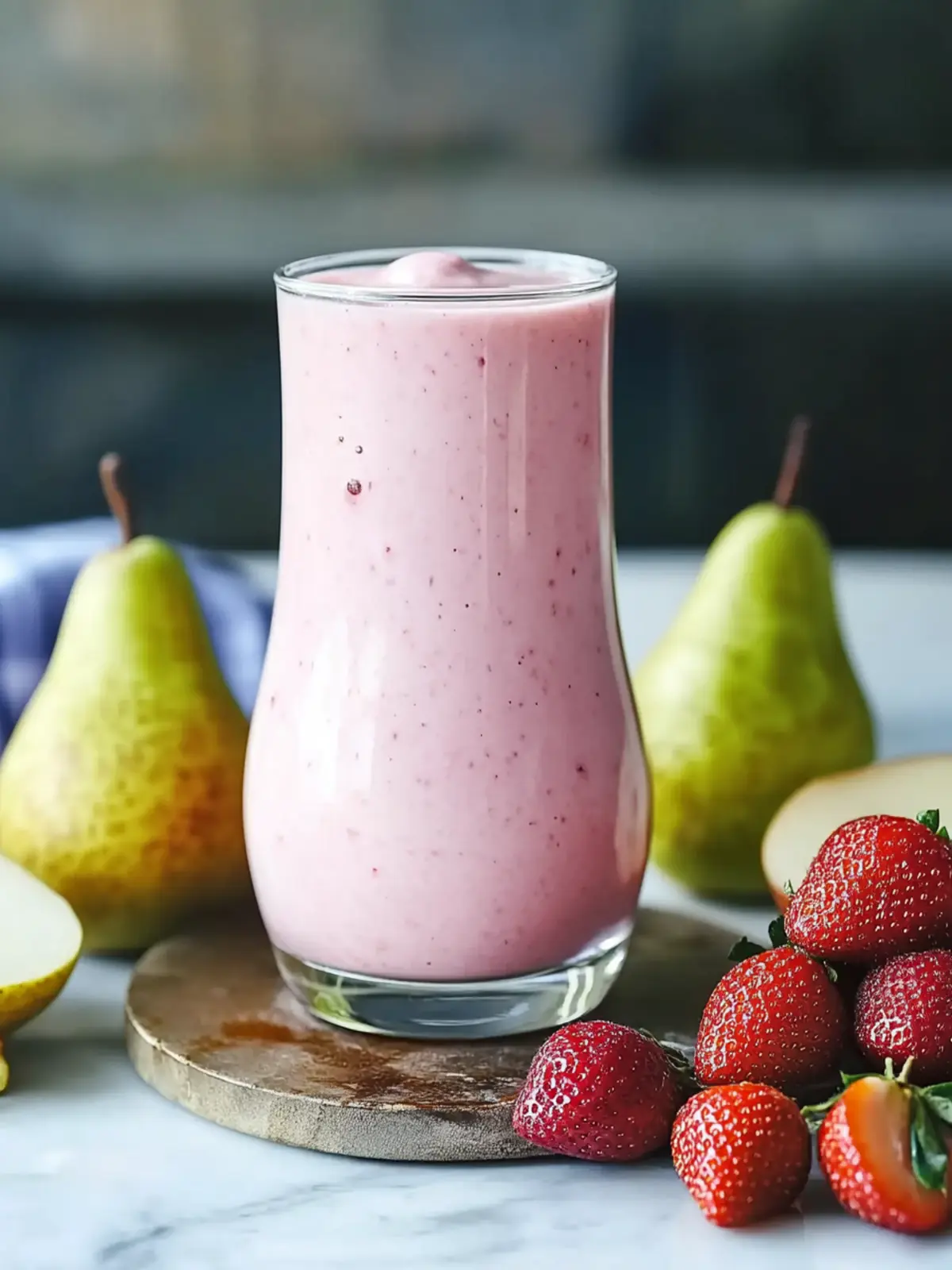 Pear And Strawberry Smoothie