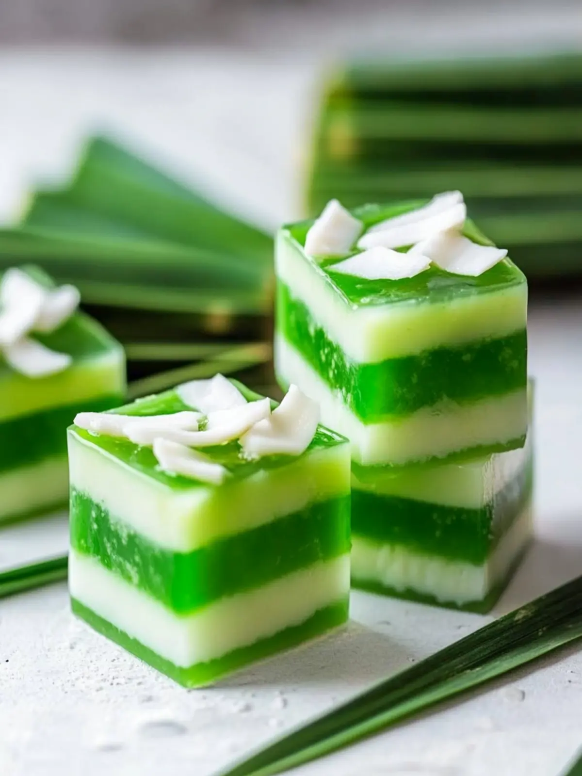 Coconut Pandan Jelly