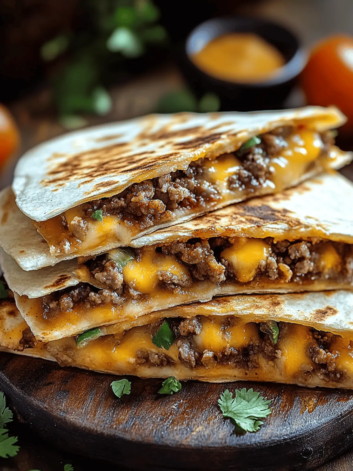 Smashburger Quesadillas: Quick, Cheesy, and So Delicious! 4 Smashburger Quesadillas