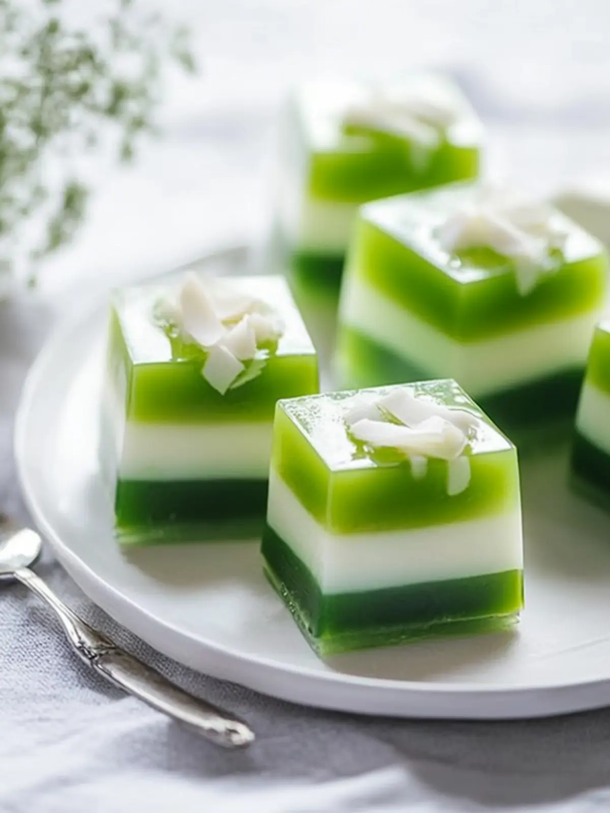 Coconut Pandan Jelly