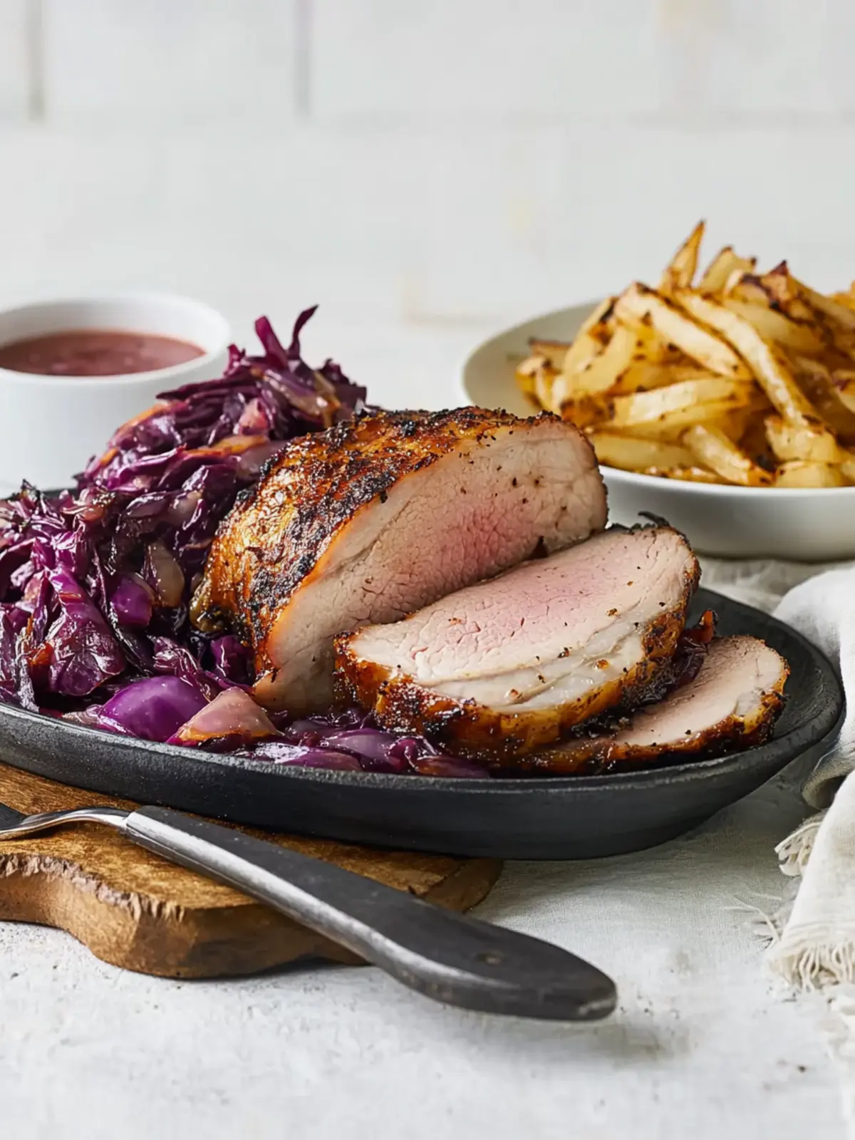 Pork Loin with Red Cabbage